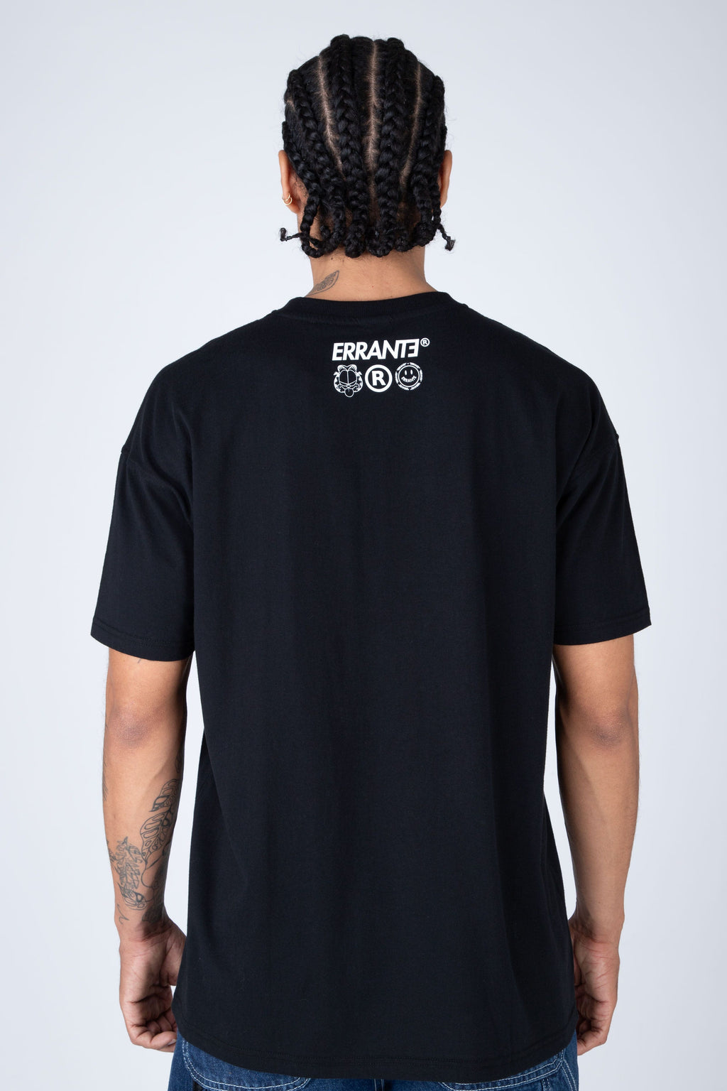Polera M/C Garfield Street Cat Negro ERRANTE