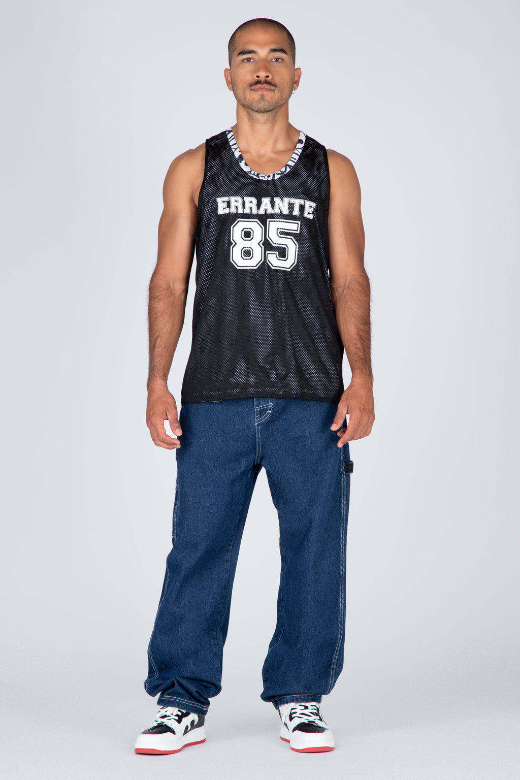 Polera Tank Mesh Reversible Streetwise 85 Negro ERRANTE