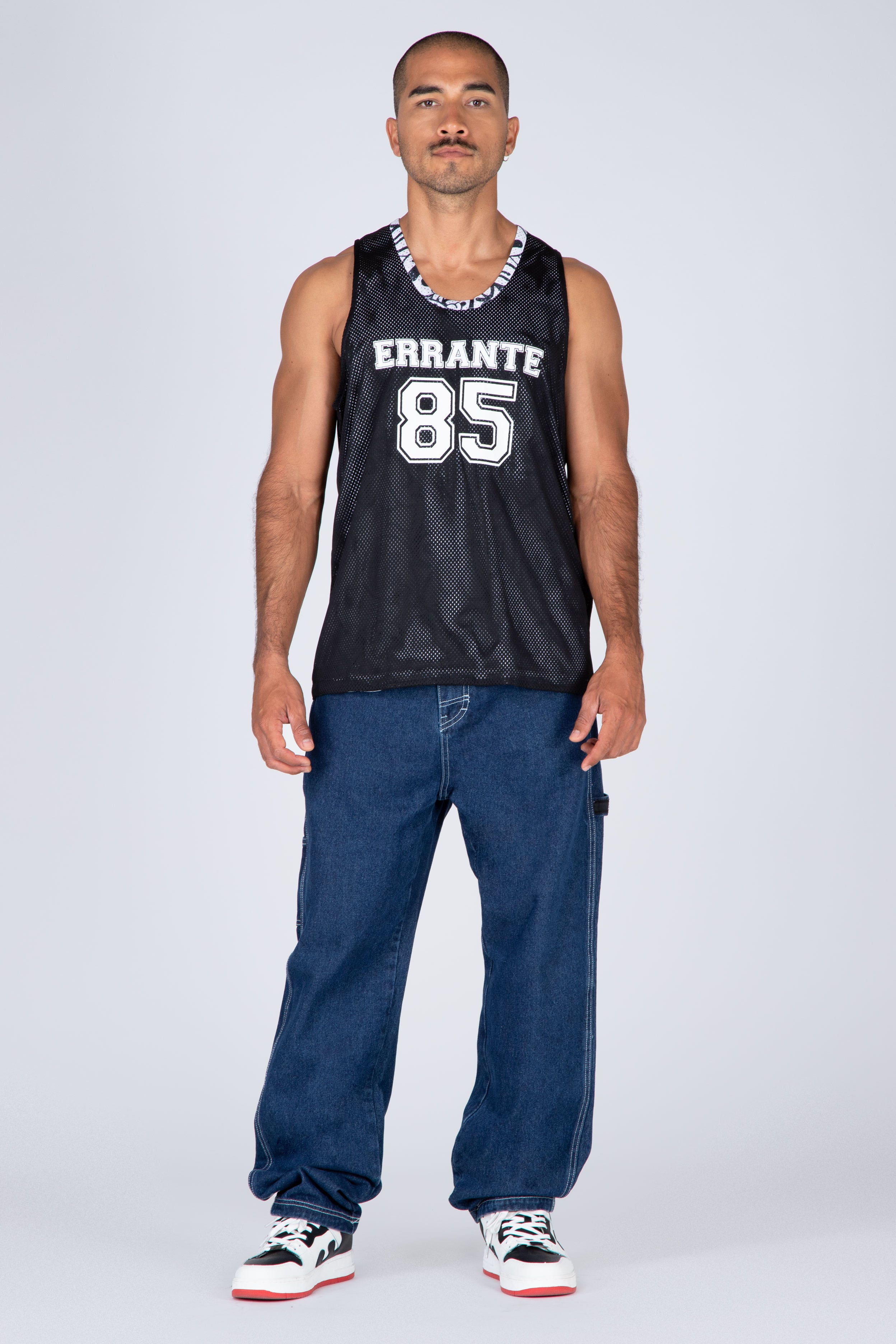 Polera Tank Mesh Reversible Streetwise 85 Negro ERRANTE