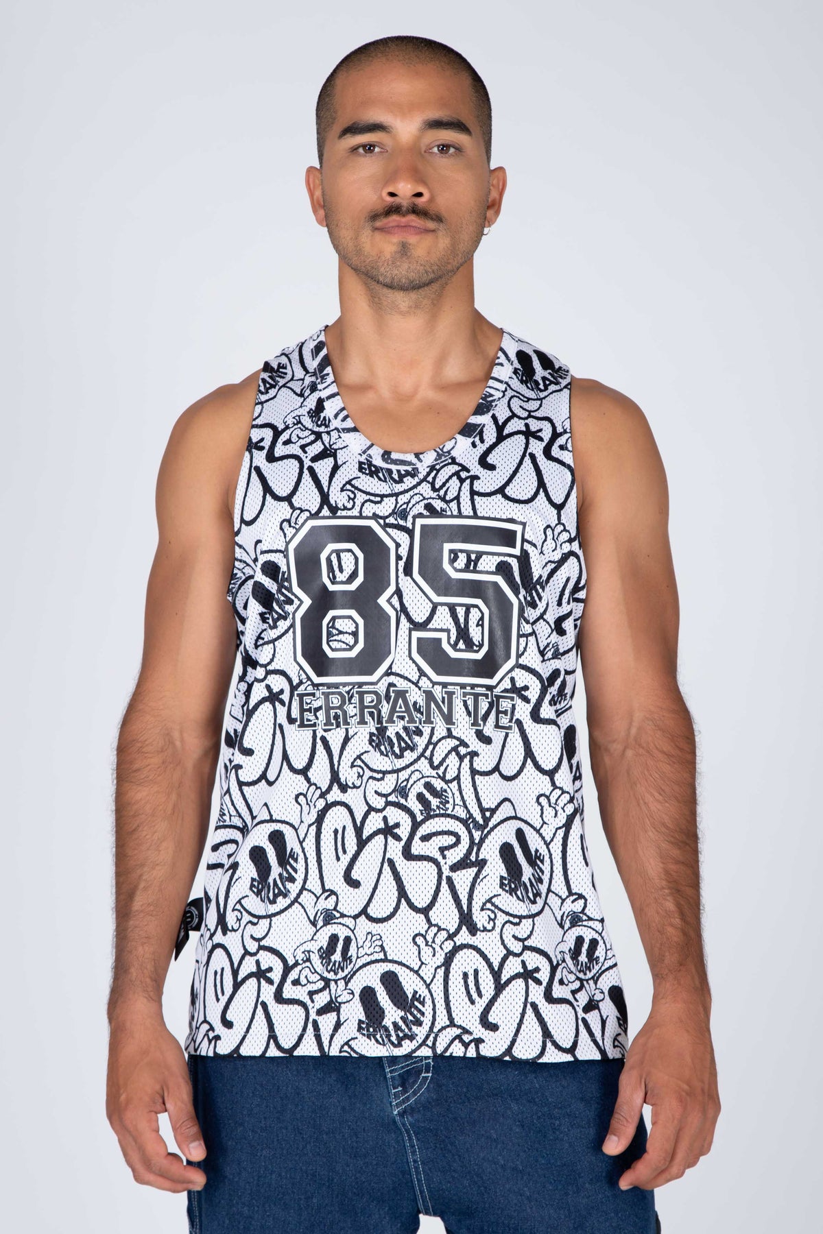 Polera Tank Mesh Reversible Streetwise 85 Negro ERRANTE