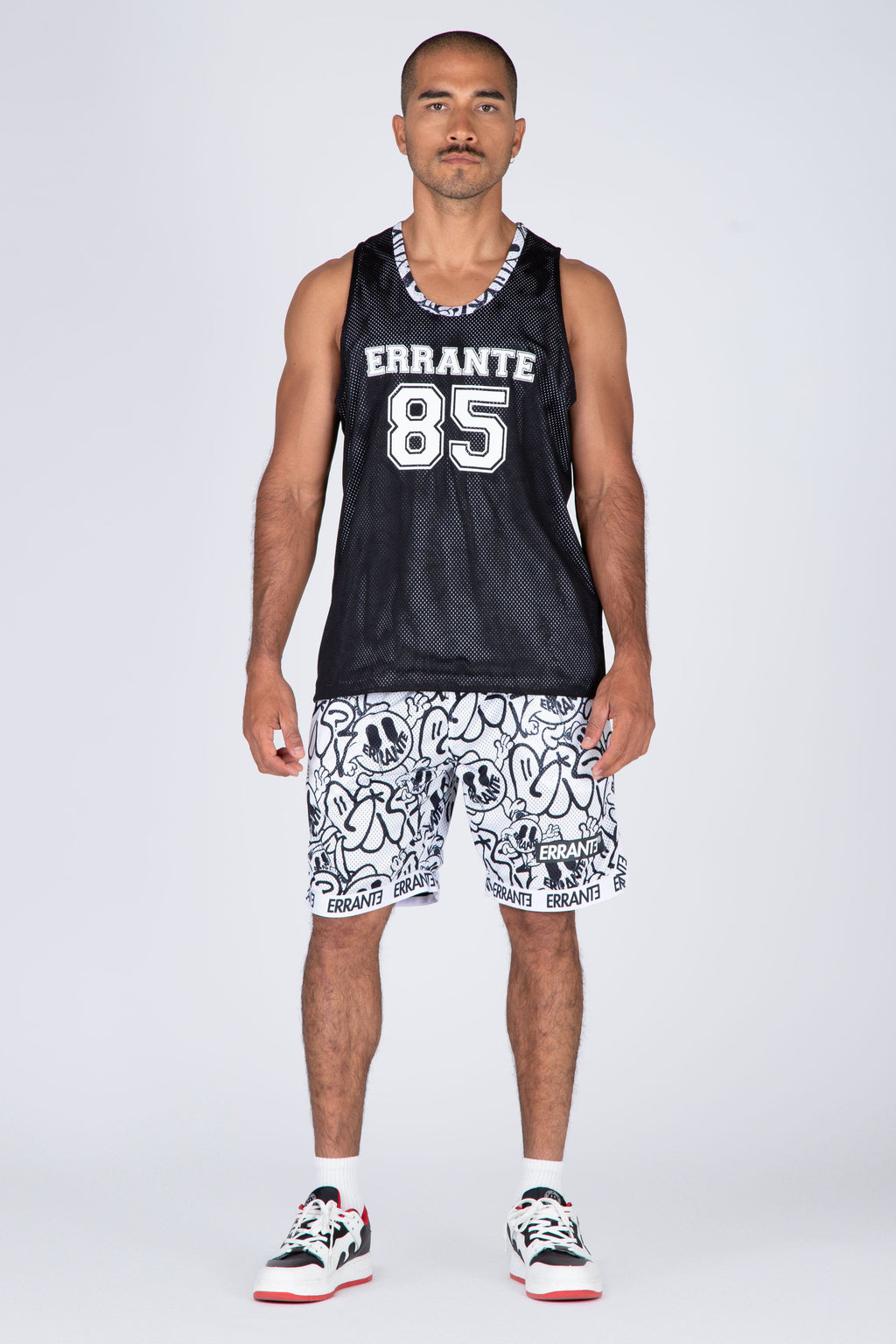 Short Mesh Reversible Streetwise 85 Negro ERRANTE