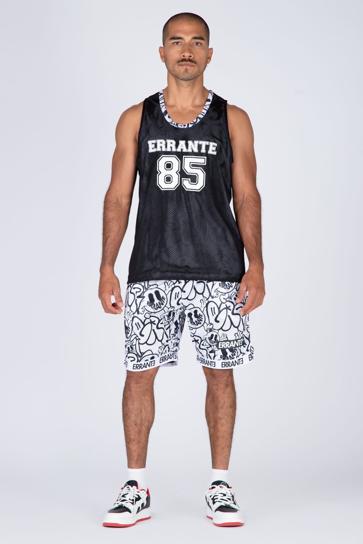 Short Mesh Reversible Streetwise 85 Negro ERRANTE