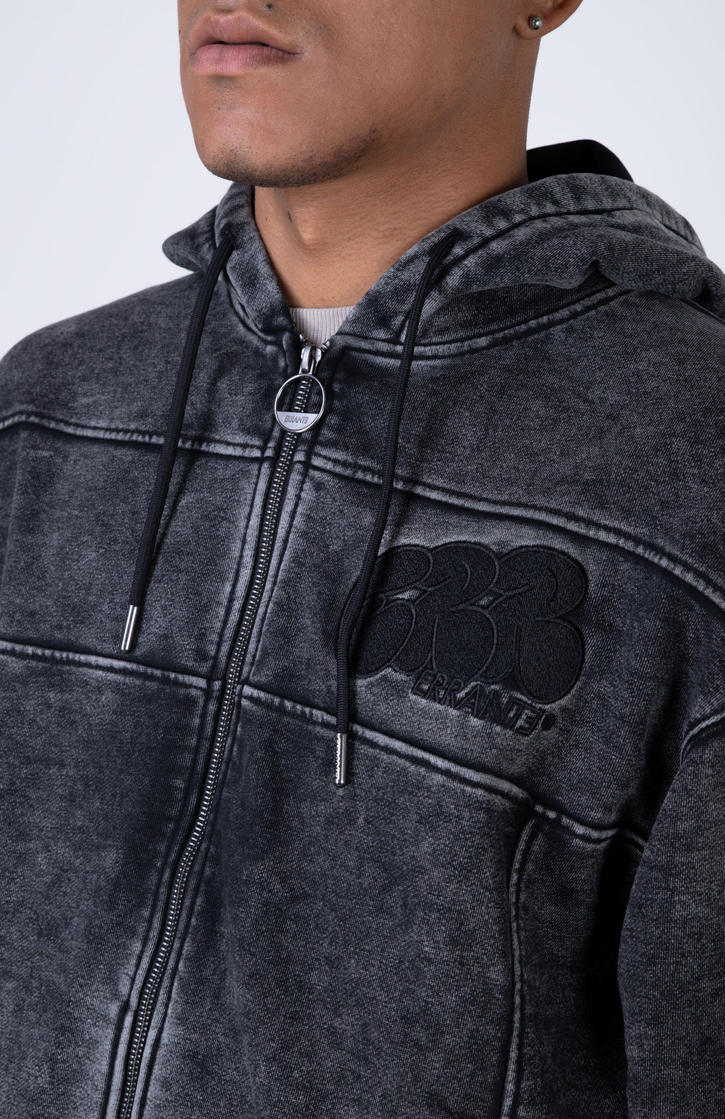 Poleron Zip Blackdrift Negro ERRANTE