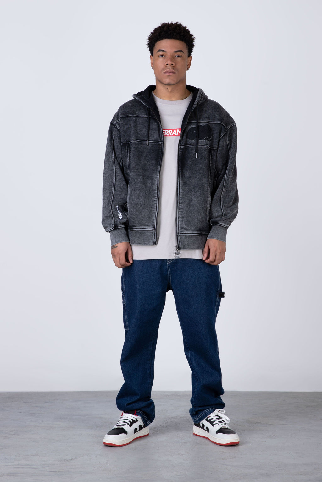 Poleron Zip Blackdrift Negro ERRANTE