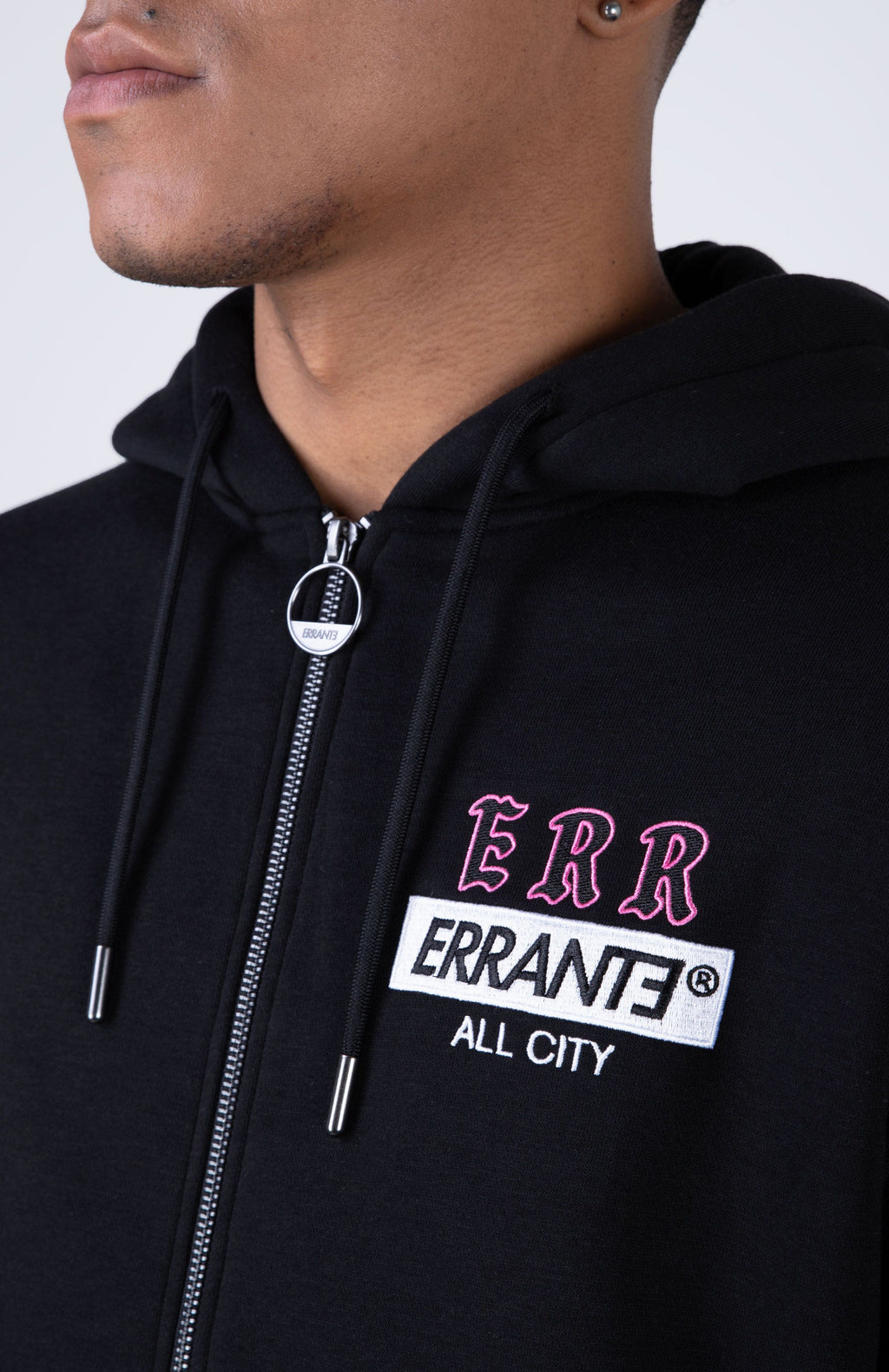 Poleron Zip Real Negro ERRANTE