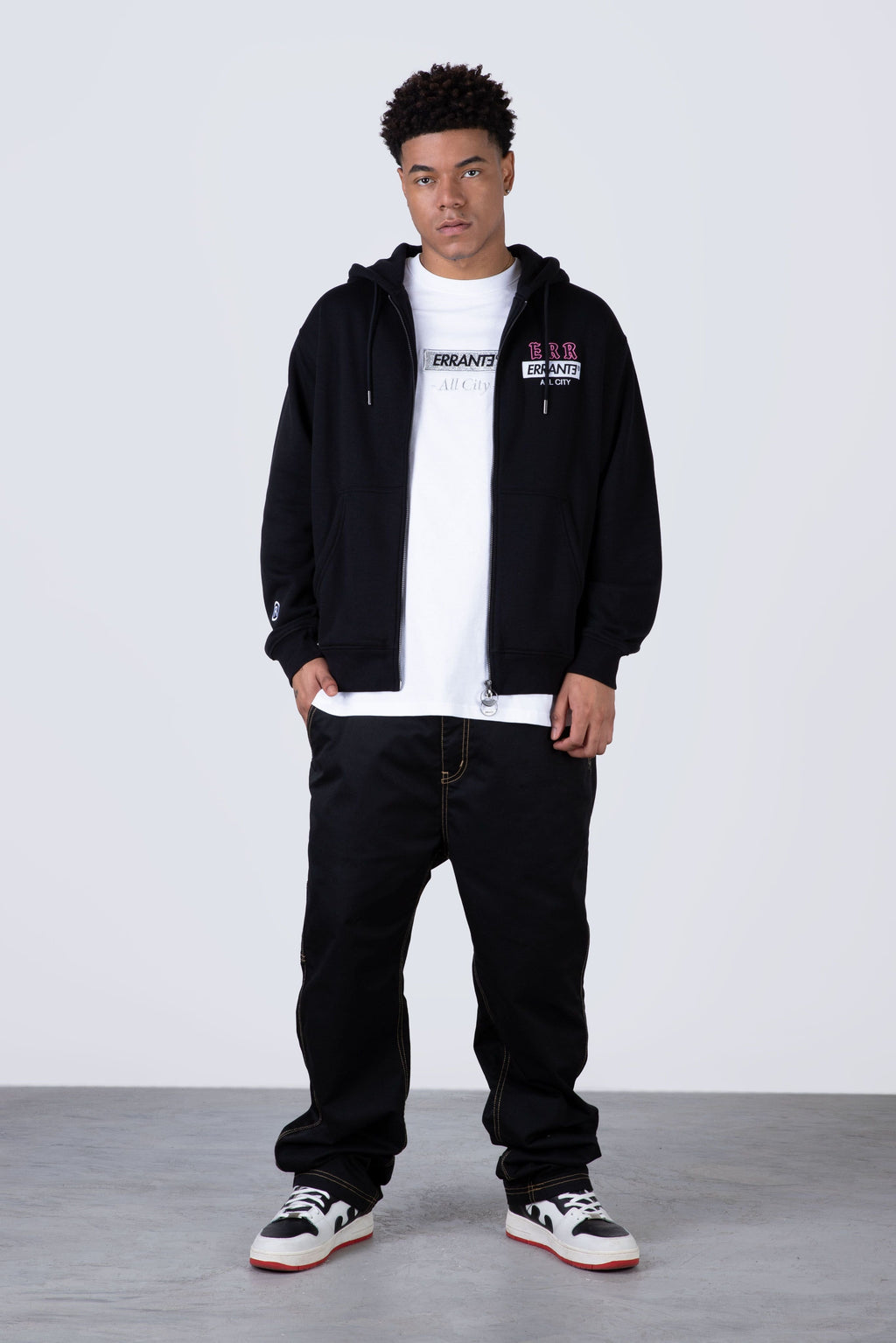 Poleron Zip Real Negro ERRANTE