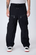 Pantalon Cargo Graff Y Mesh Negro ERRANTE