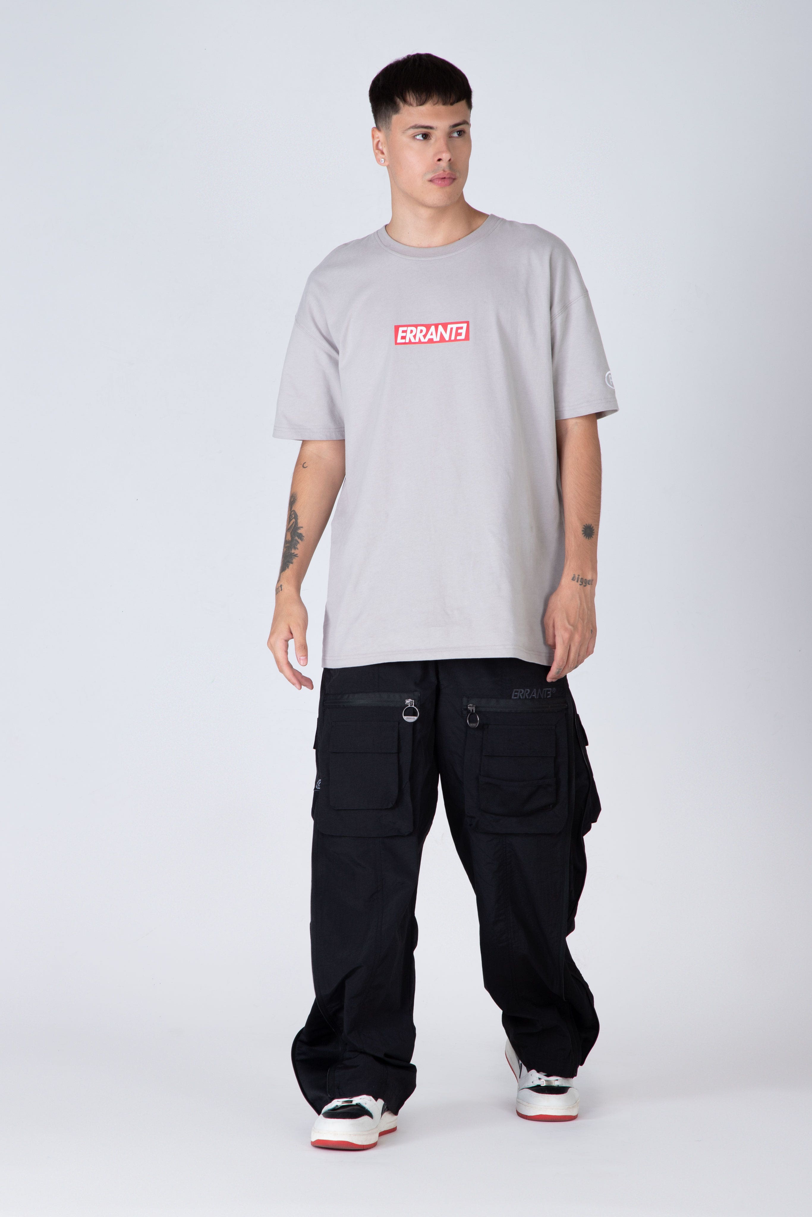 Pantalon Cargo Graff Y Mesh Negro ERRANTE