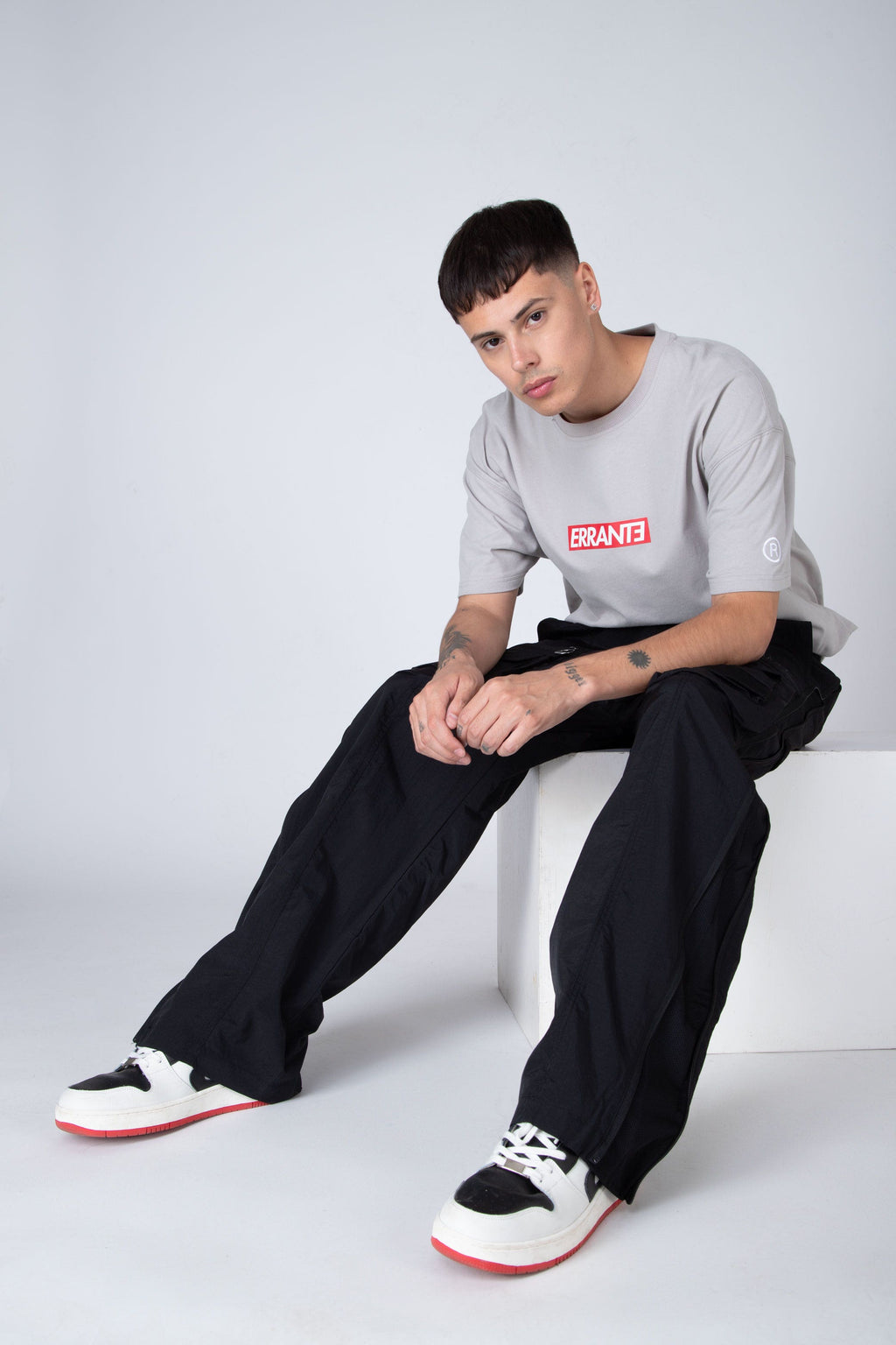 Pantalon Cargo Graff Y Mesh Negro ERRANTE