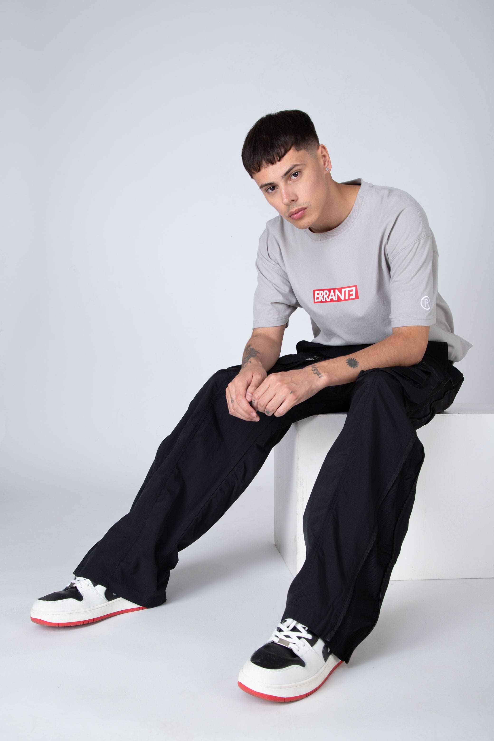 Pantalon Cargo Graff Y Mesh Negro ERRANTE