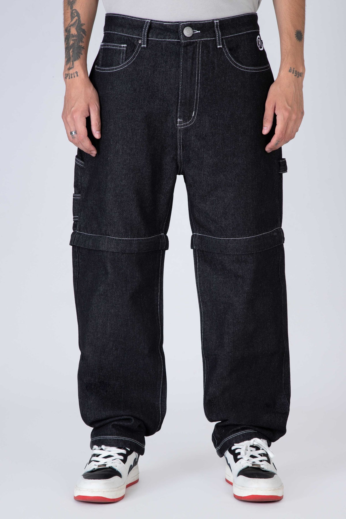 Jeans Carpenter Zip Off Negro ERRANTE