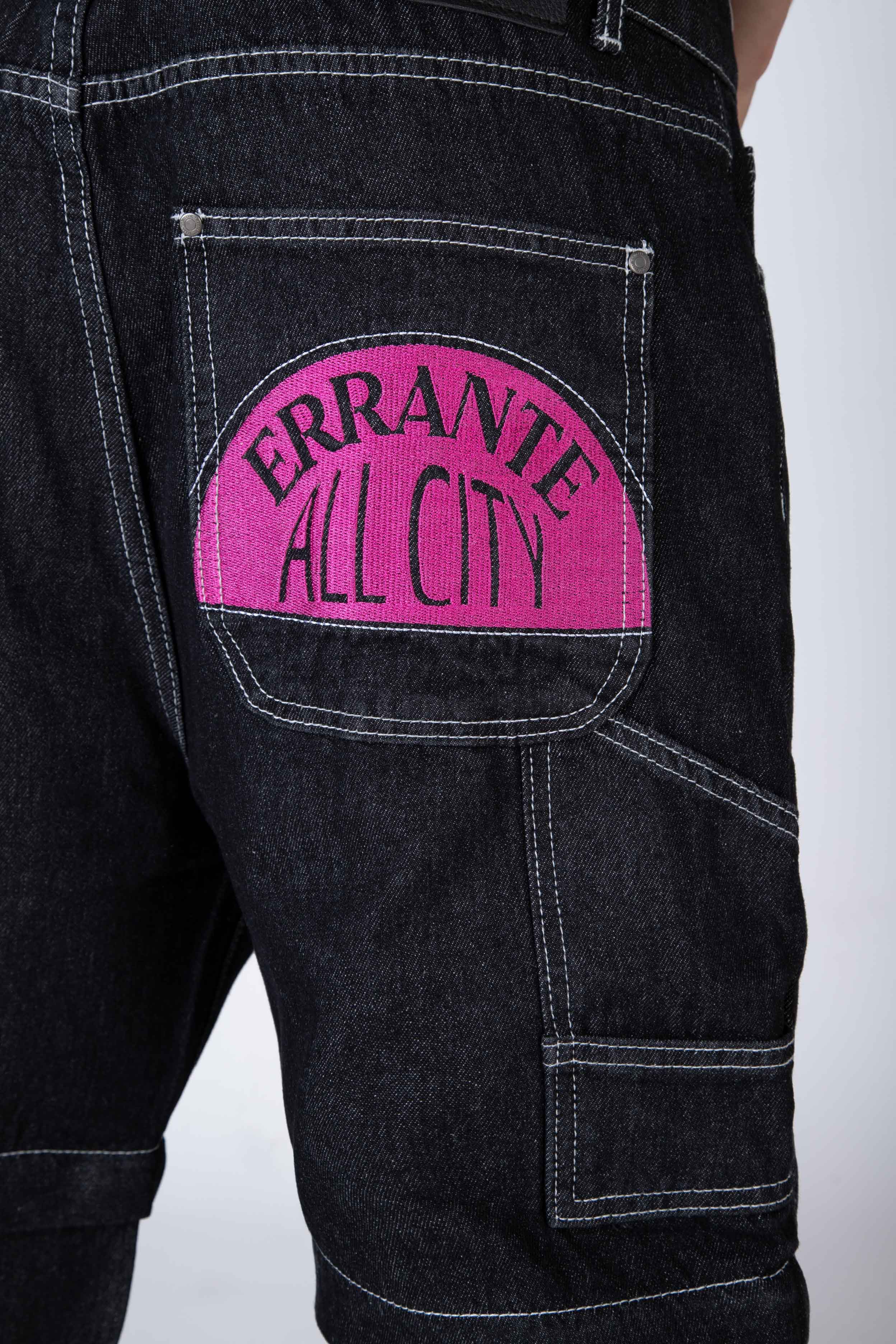Jeans Carpenter Zip Off Negro ERRANTE