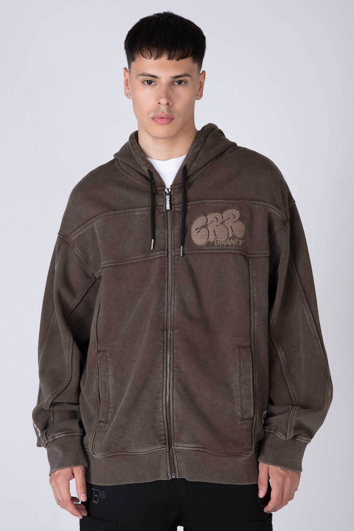 Poleron Zip Choise Café ERRANTE