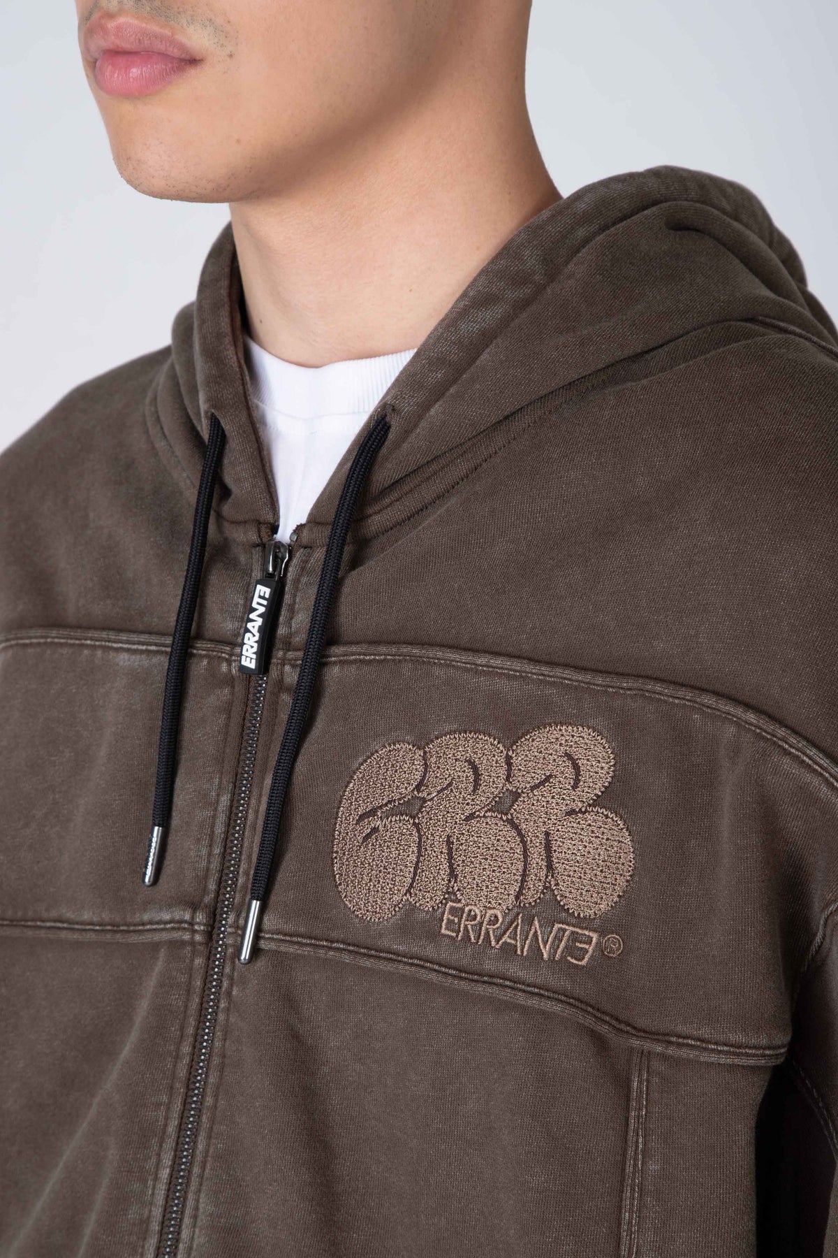 Poleron Zip Choise Café ERRANTE
