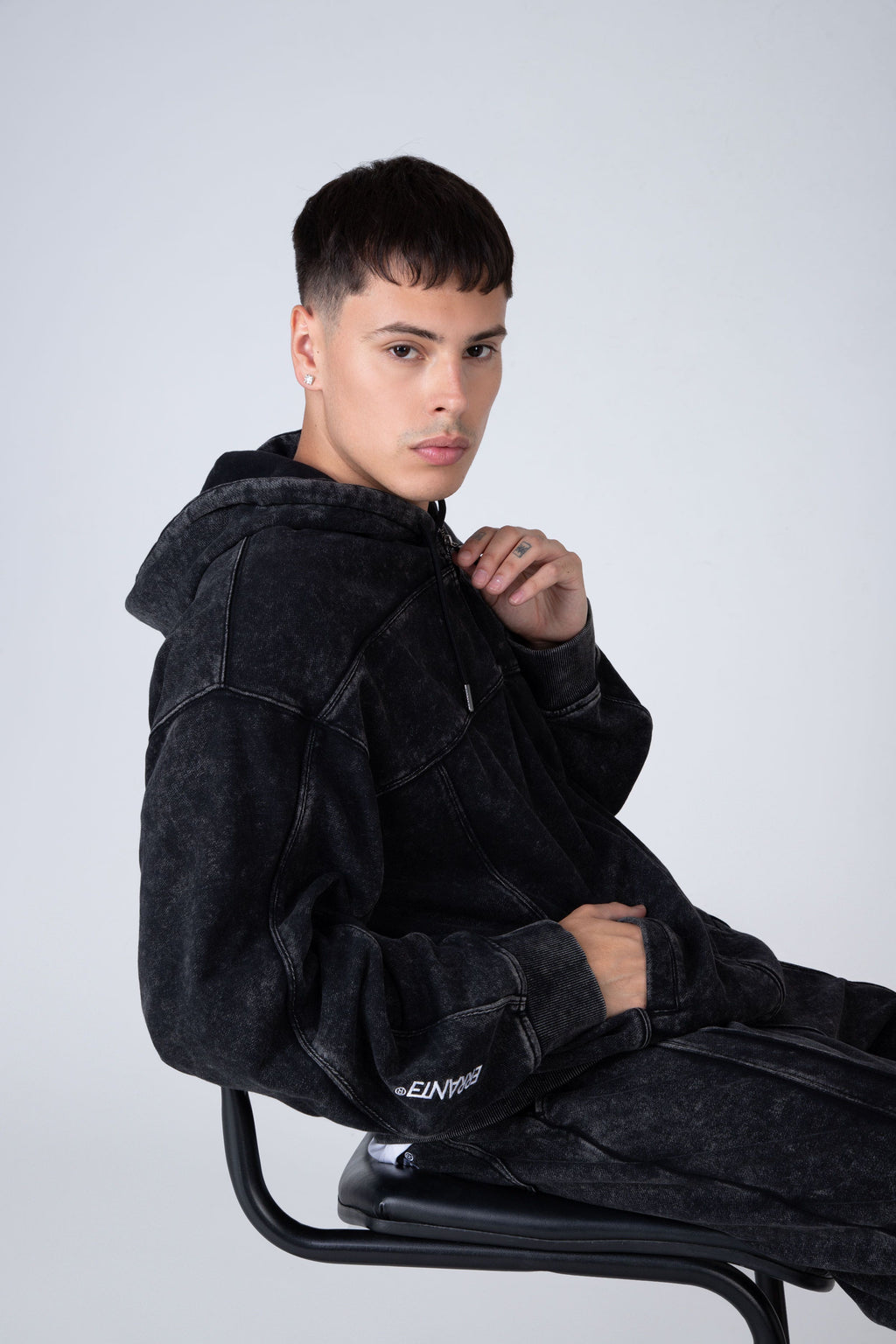Poleron Zip Choise Negro ERRANTE