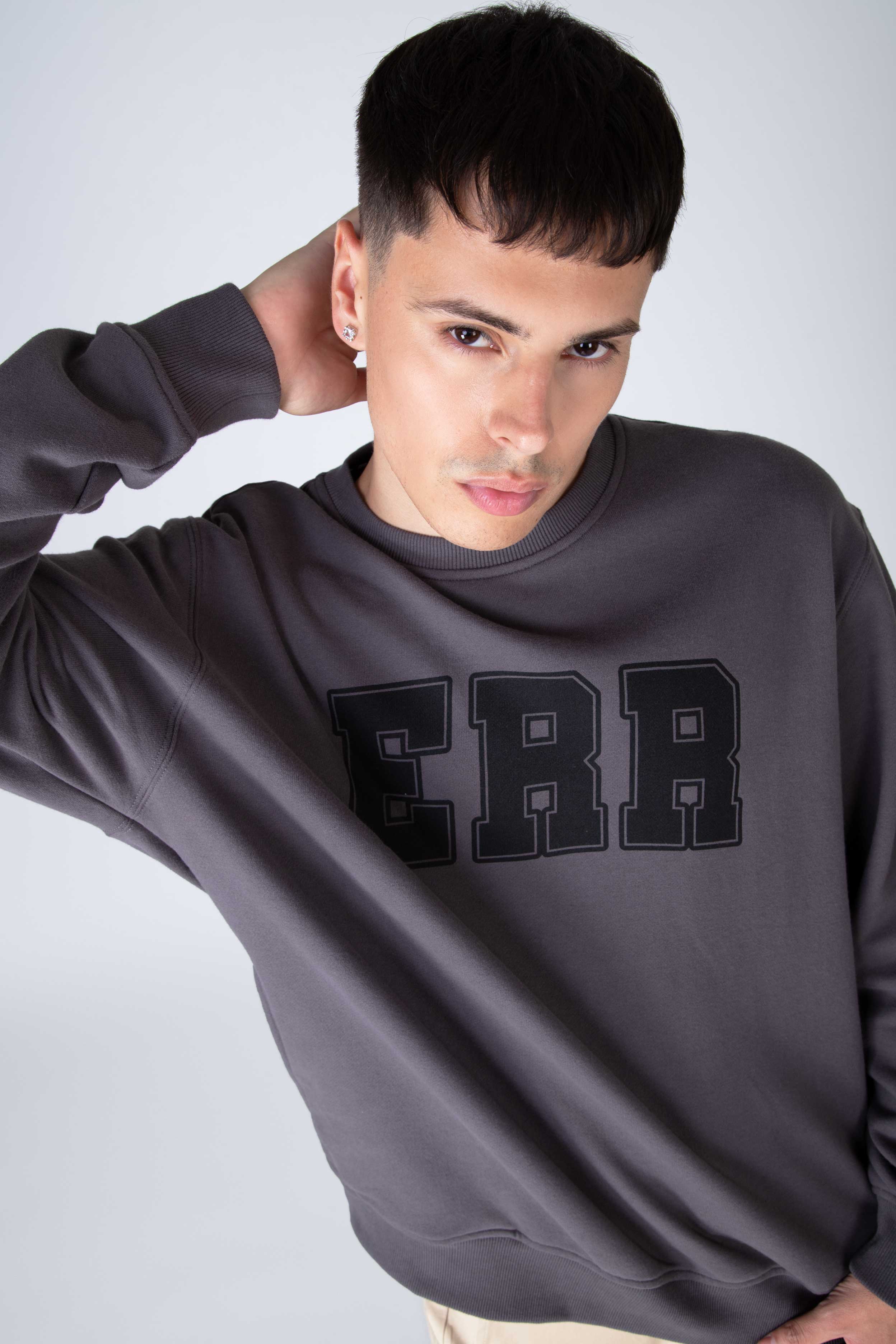 Poleron Crew Neck Gant Gris Oscuro ERRANTE