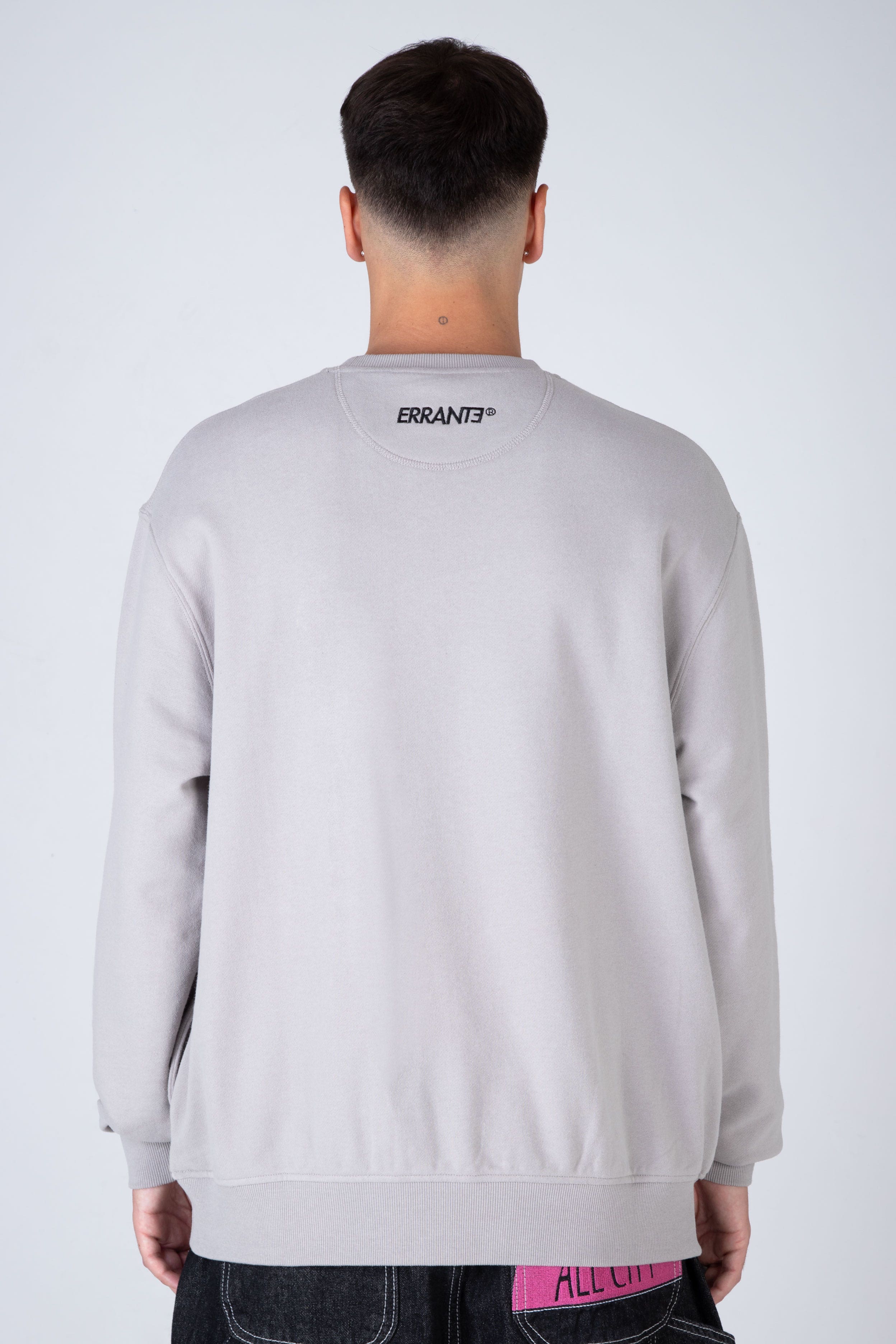 Poleron Crew Neck Gant Gris ERRANTE