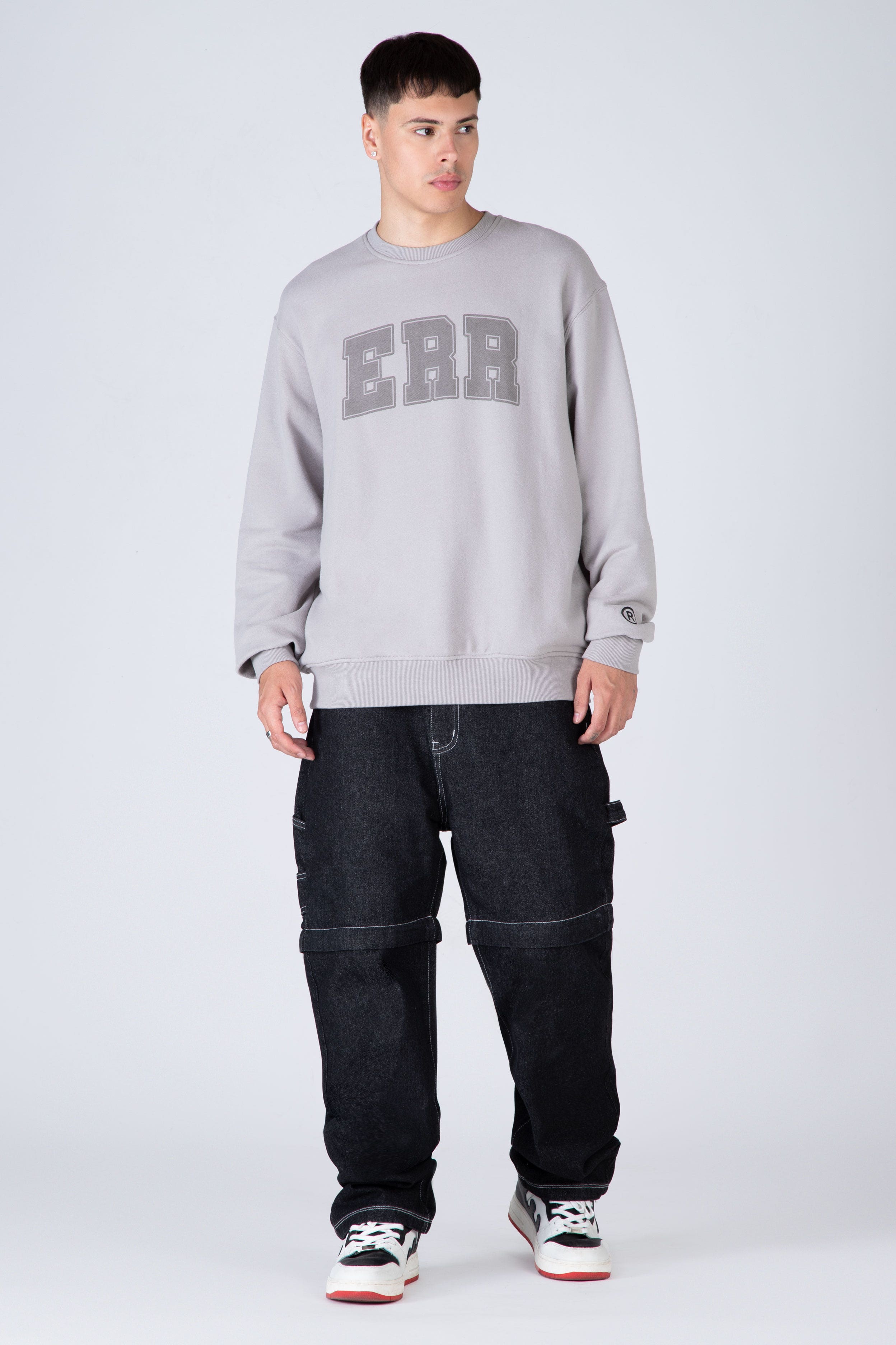 Poleron Crew Neck Gant Gris ERRANTE