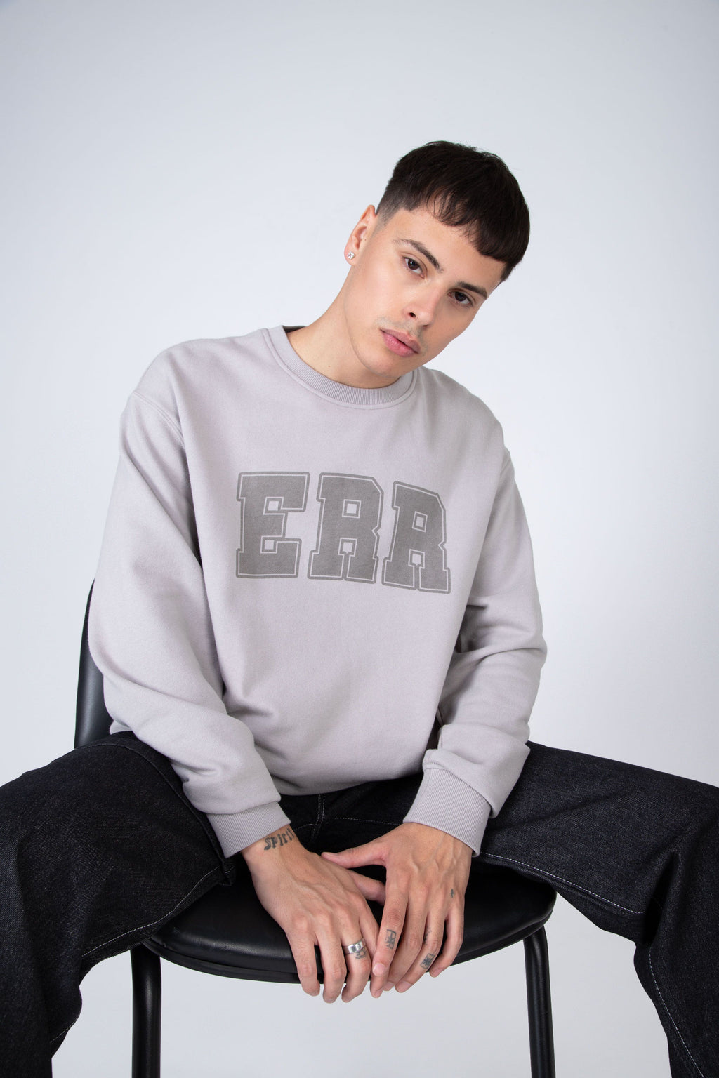 Poleron Crew Neck Gant Gris ERRANTE