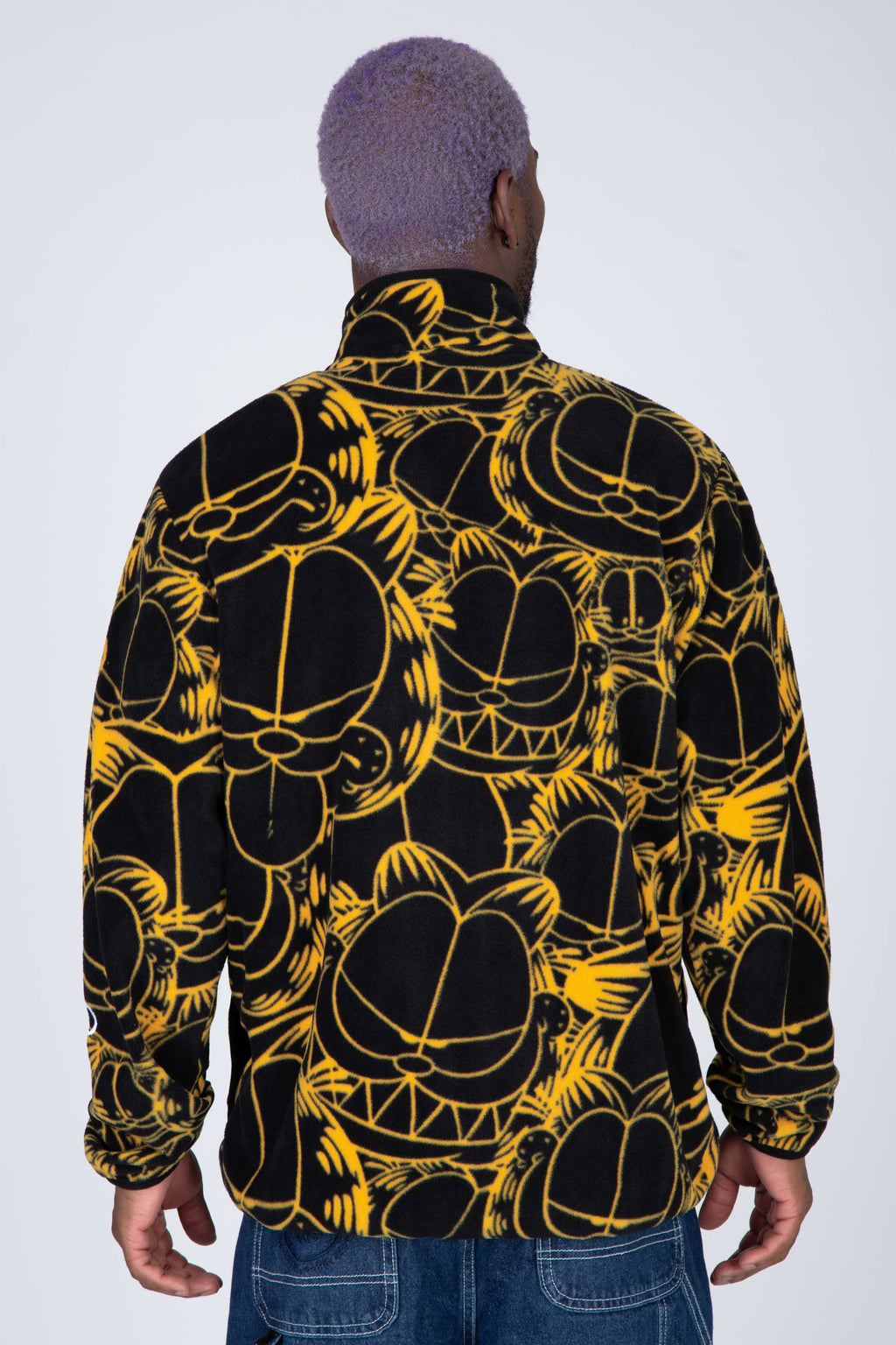 Poleron Polar Zip Garfield Everywhere Negro/Amarillo ERRANTE