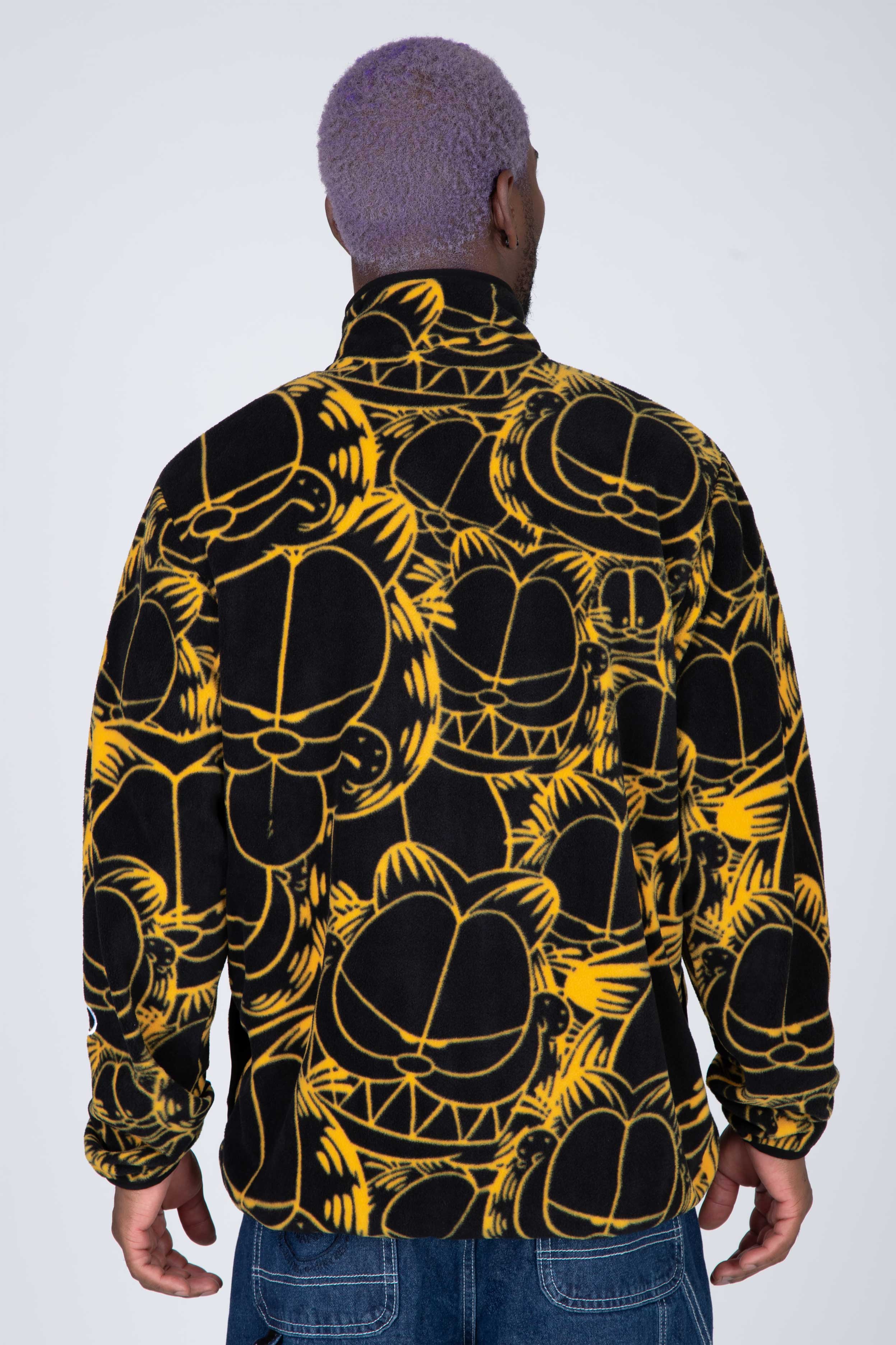 Poleron Polar Zip Garfield Everywhere Negro/Amarillo ERRANTE
