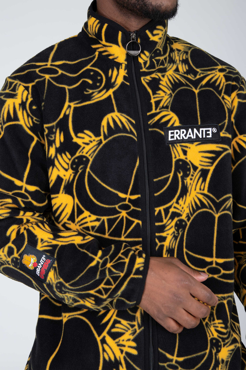 Poleron Polar Zip Garfield Everywhere Negro/Amarillo ERRANTE