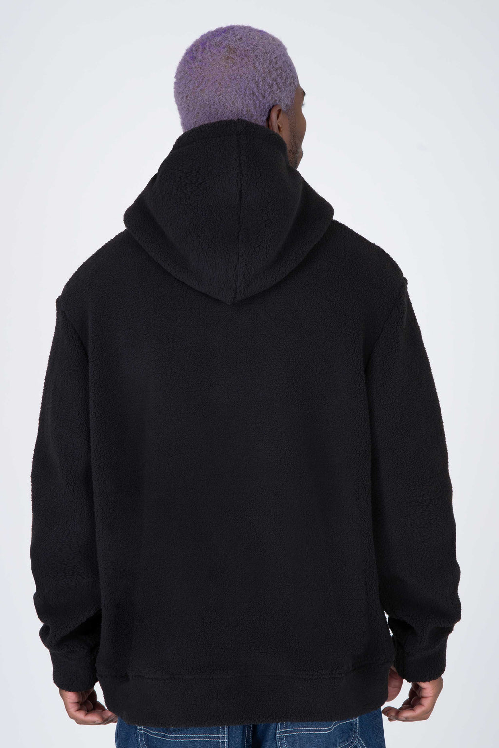 Poleron Polar Soft Hood Colorful Negro ERRANTE