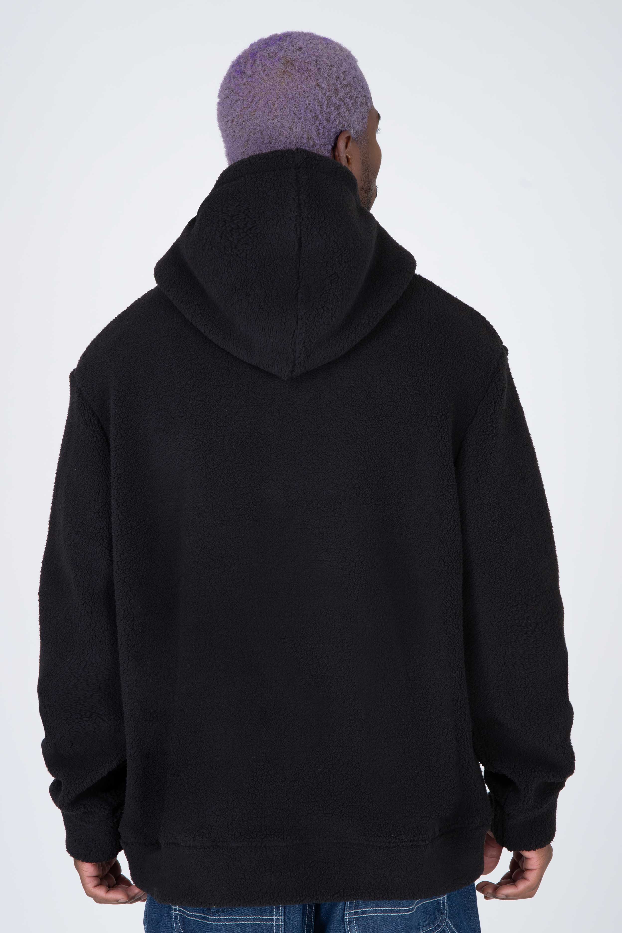 Poleron Polar Soft Hood Colorful Negro ERRANTE