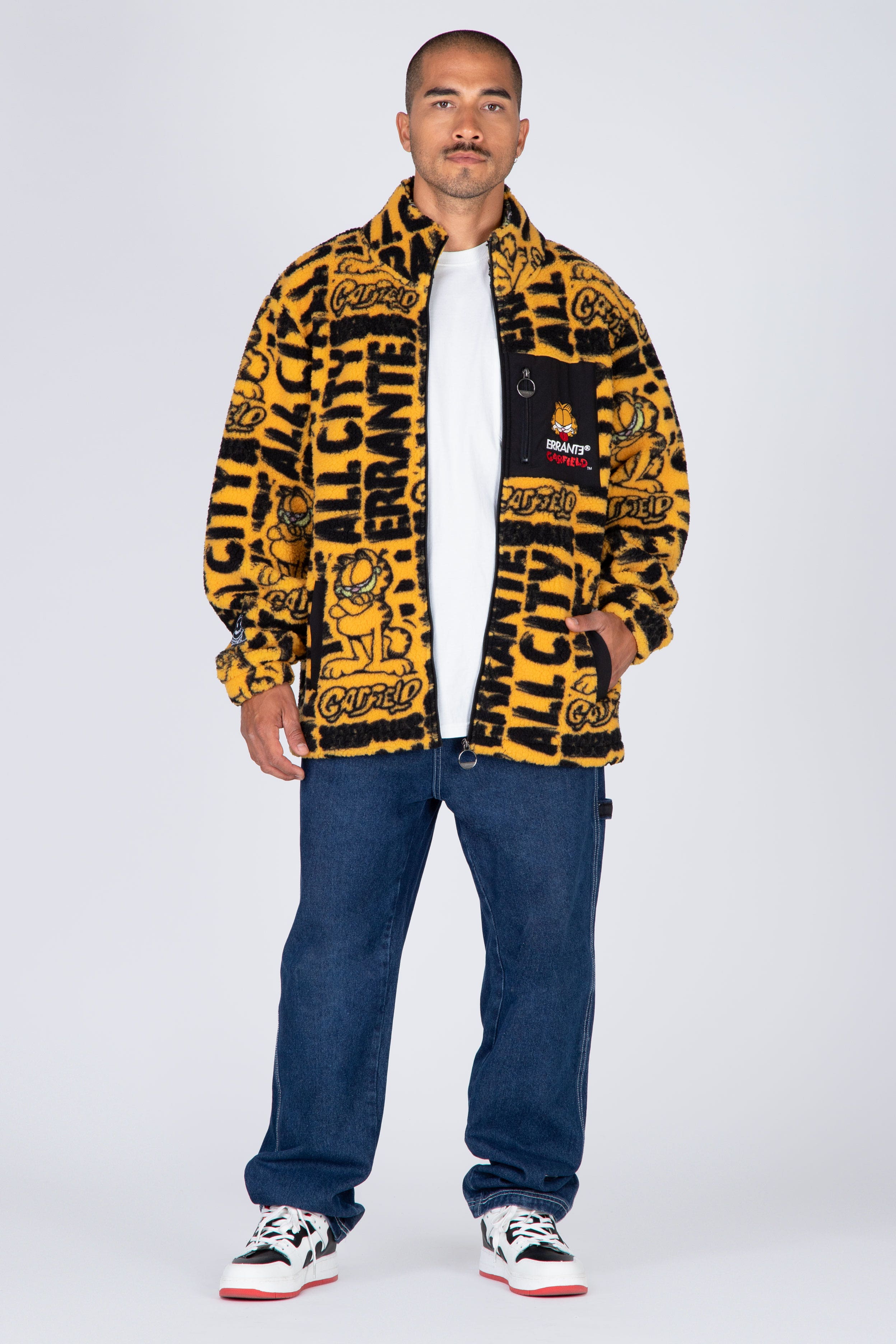 Chaqueta Sherpa Garfield Master Piece Negro/Amarillo ERRANTE