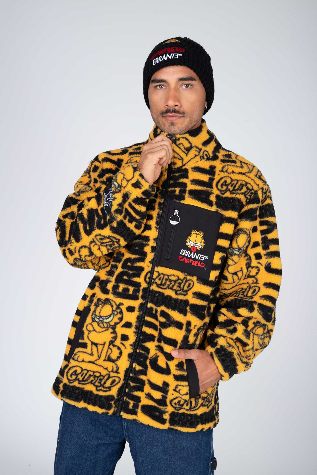 Chaqueta Sherpa Garfield Master Piece Negro/Amarillo ERRANTE