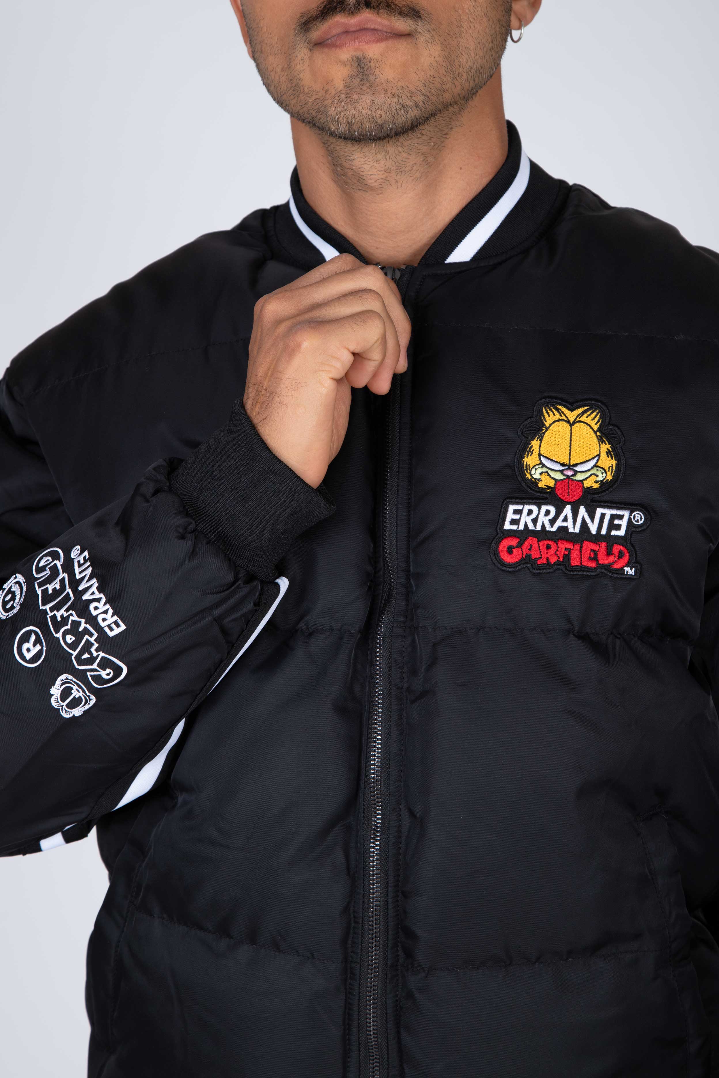 Parka Bomber Garfield Sarcastic Negro ERRANTE