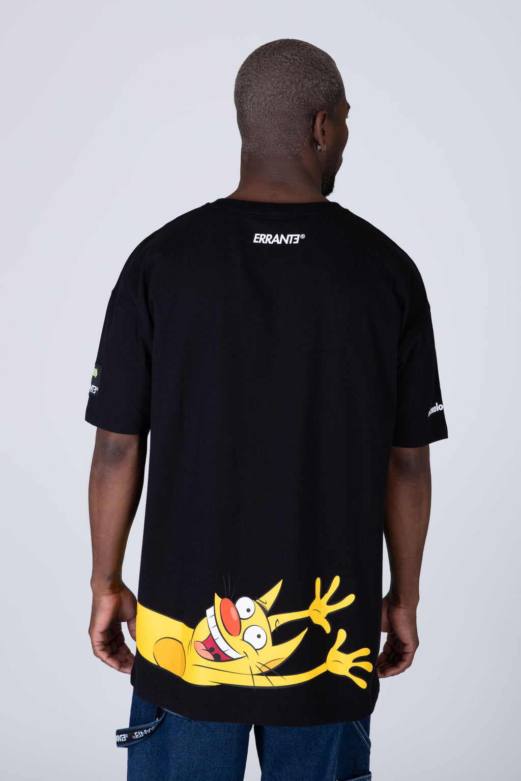 Polera Manga Corta Catdog Twoinone Negro ERRANTE