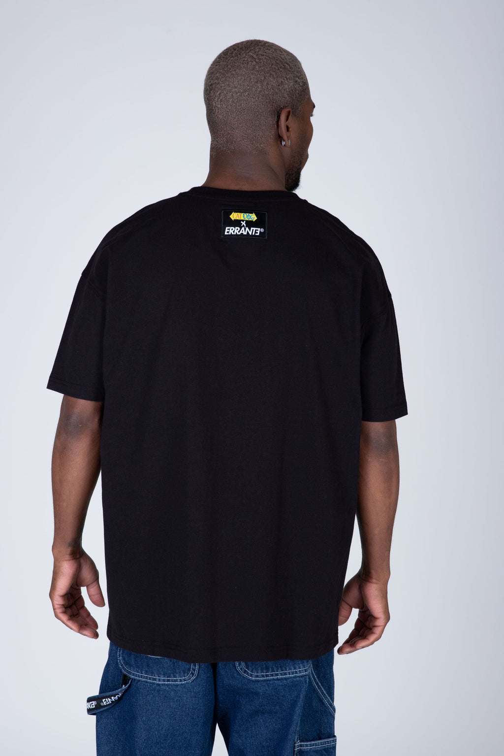 Polera Manga Corta Catdog Siamese Negro ERRANTE