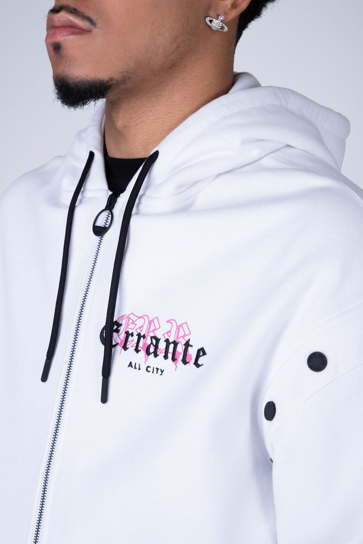 Poleron Zip Snaps Blanco ERRANTE