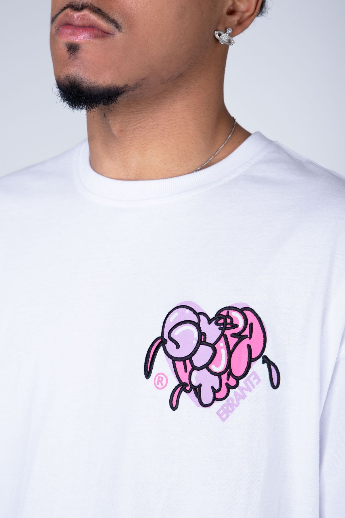 Polera Manga Corta Pow Love Blanco ERRANTE