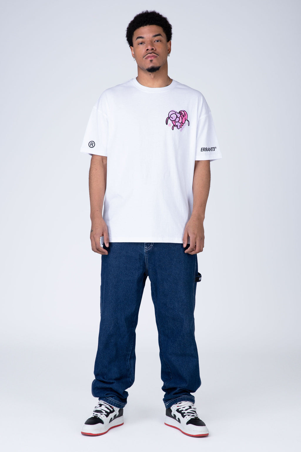 Polera Manga Corta Pow Love Blanco ERRANTE