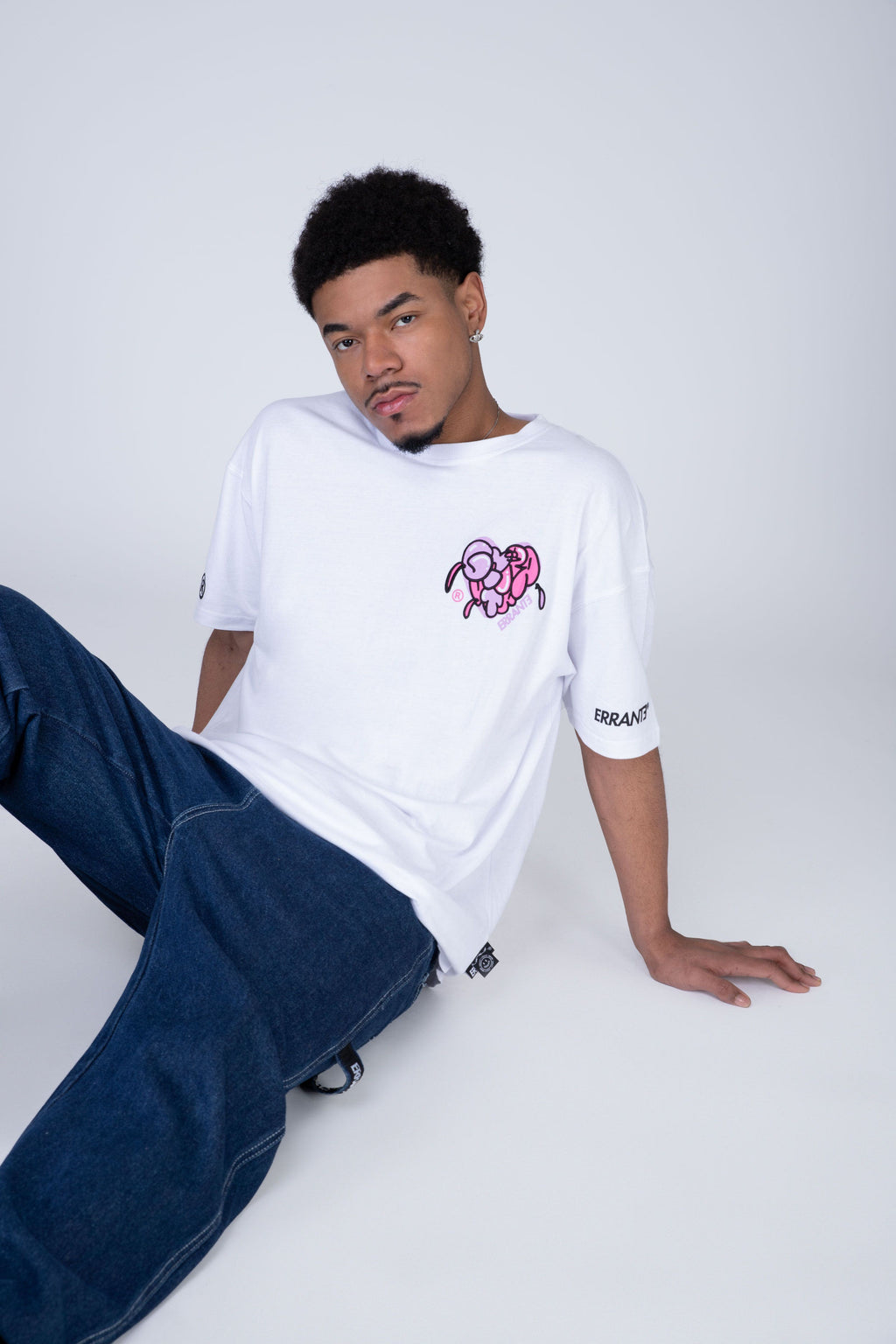 Polera Manga Corta Pow Love Blanco ERRANTE