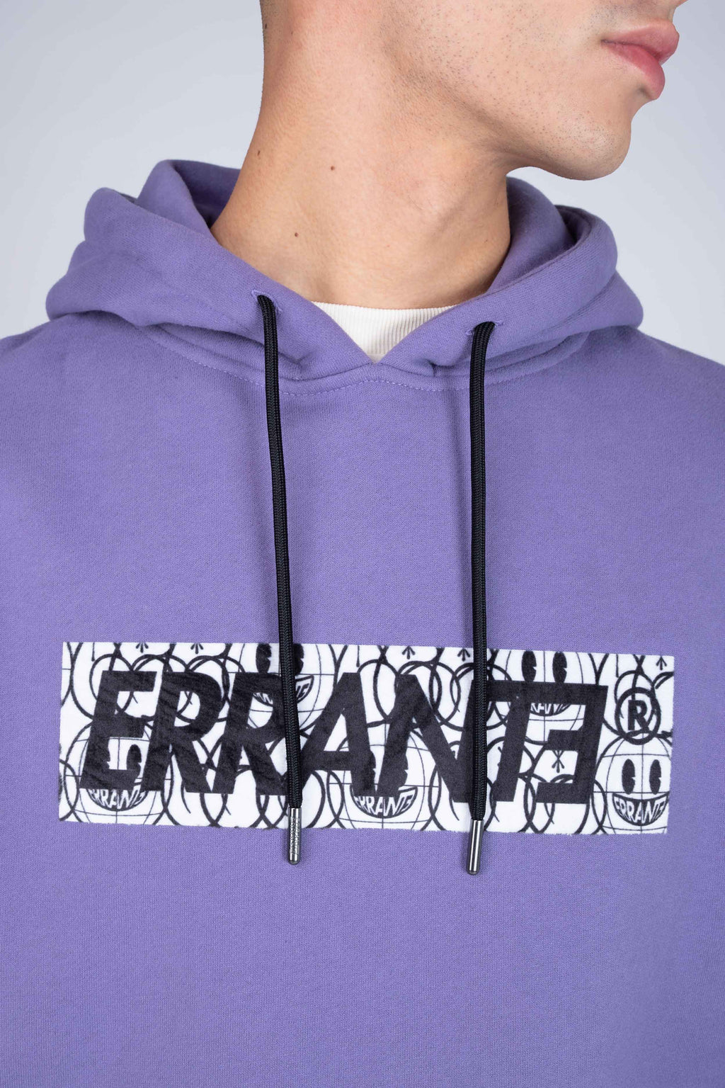 Poleron Hood Box Morado ERRANTE