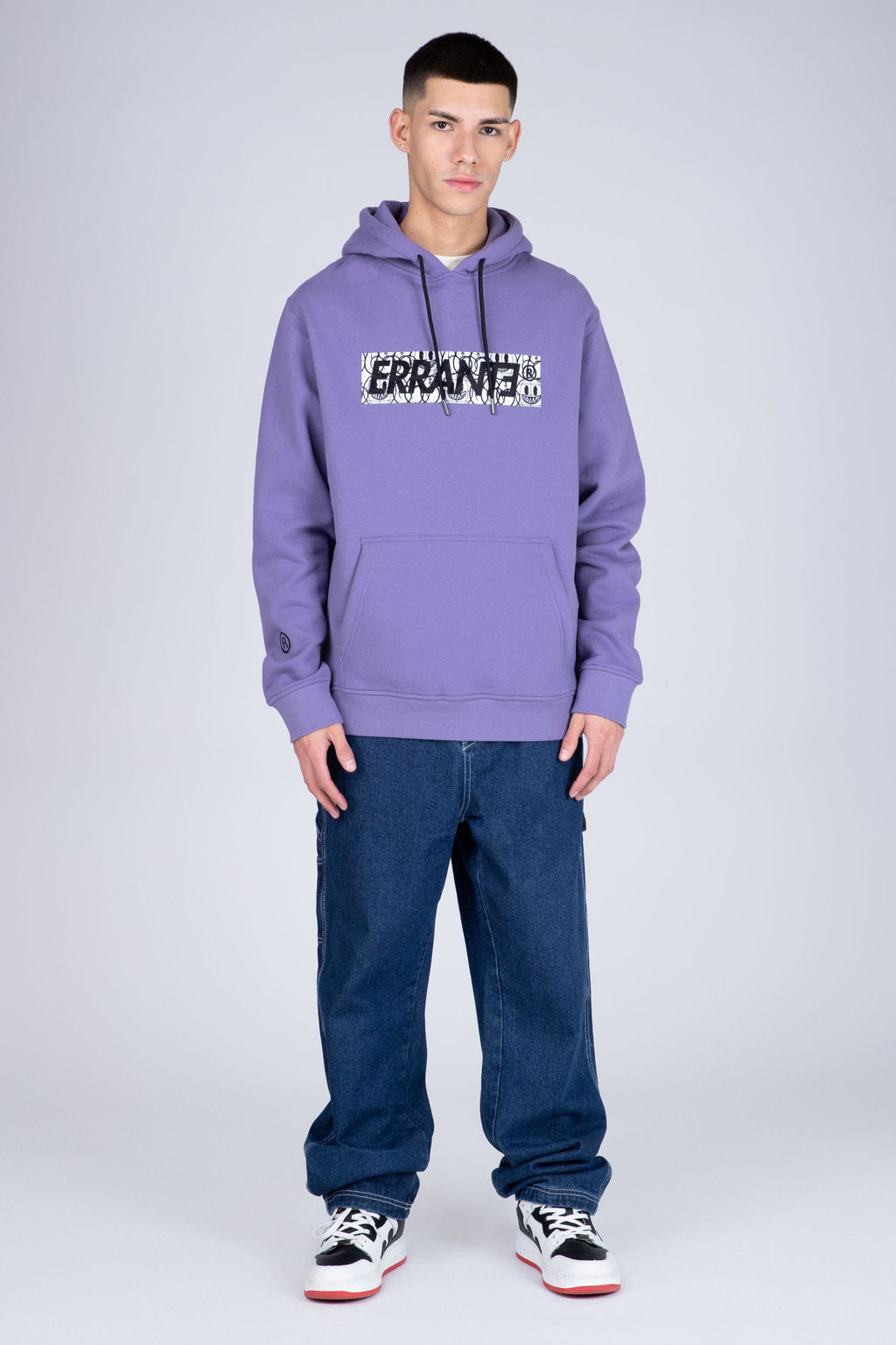Poleron Hood Box Morado ERRANTE