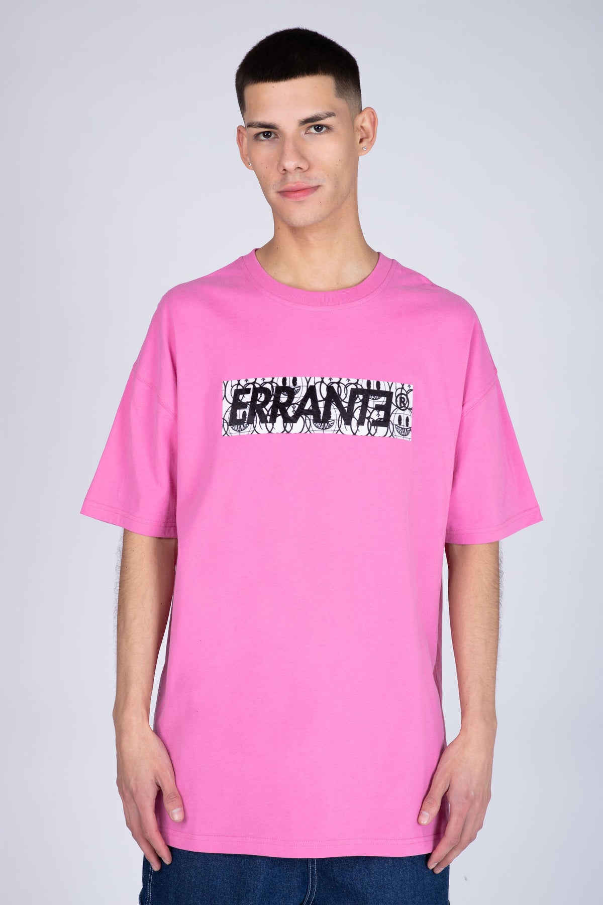 Polera Manga Corta Box Rosado ERRANTE