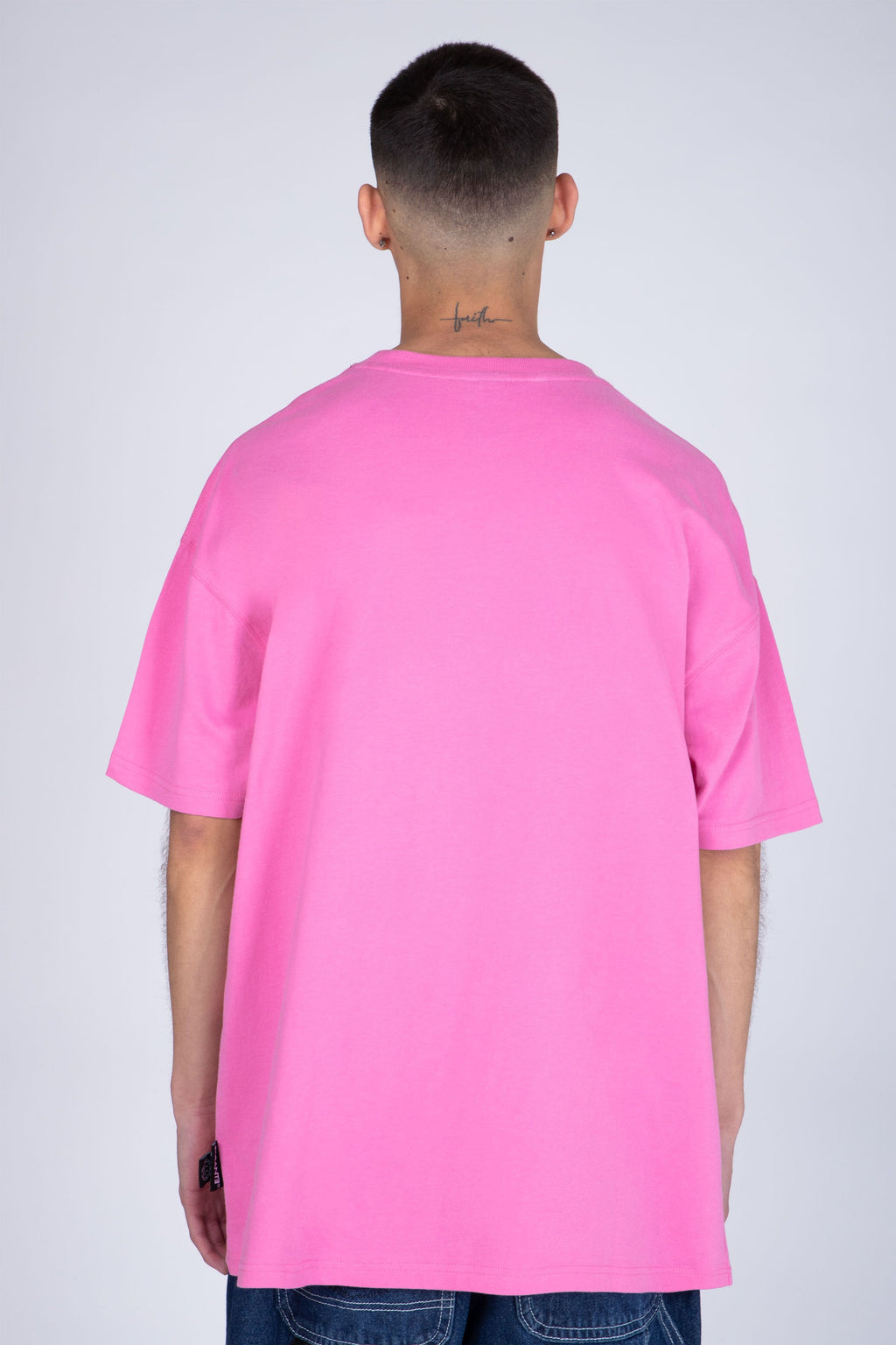 Polera Manga Corta Box Rosado ERRANTE