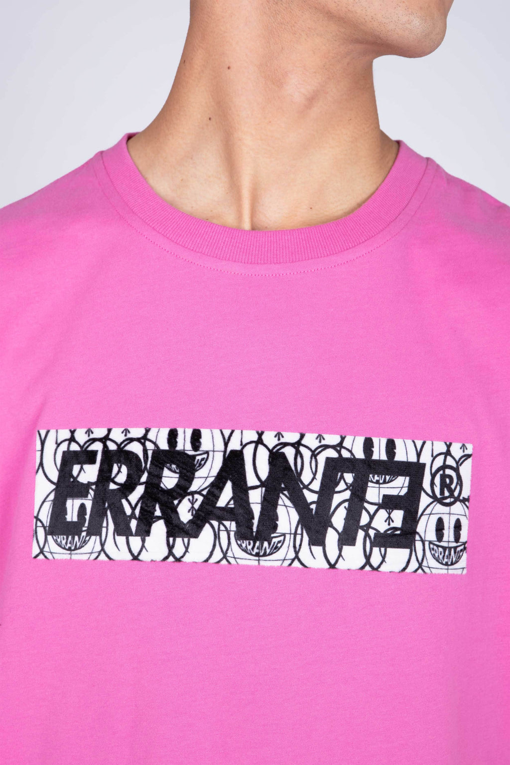 Polera Manga Corta Box Rosado ERRANTE
