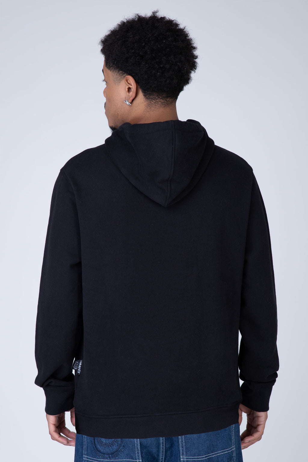 Poleron Hood Surprise Negro ERRANTE