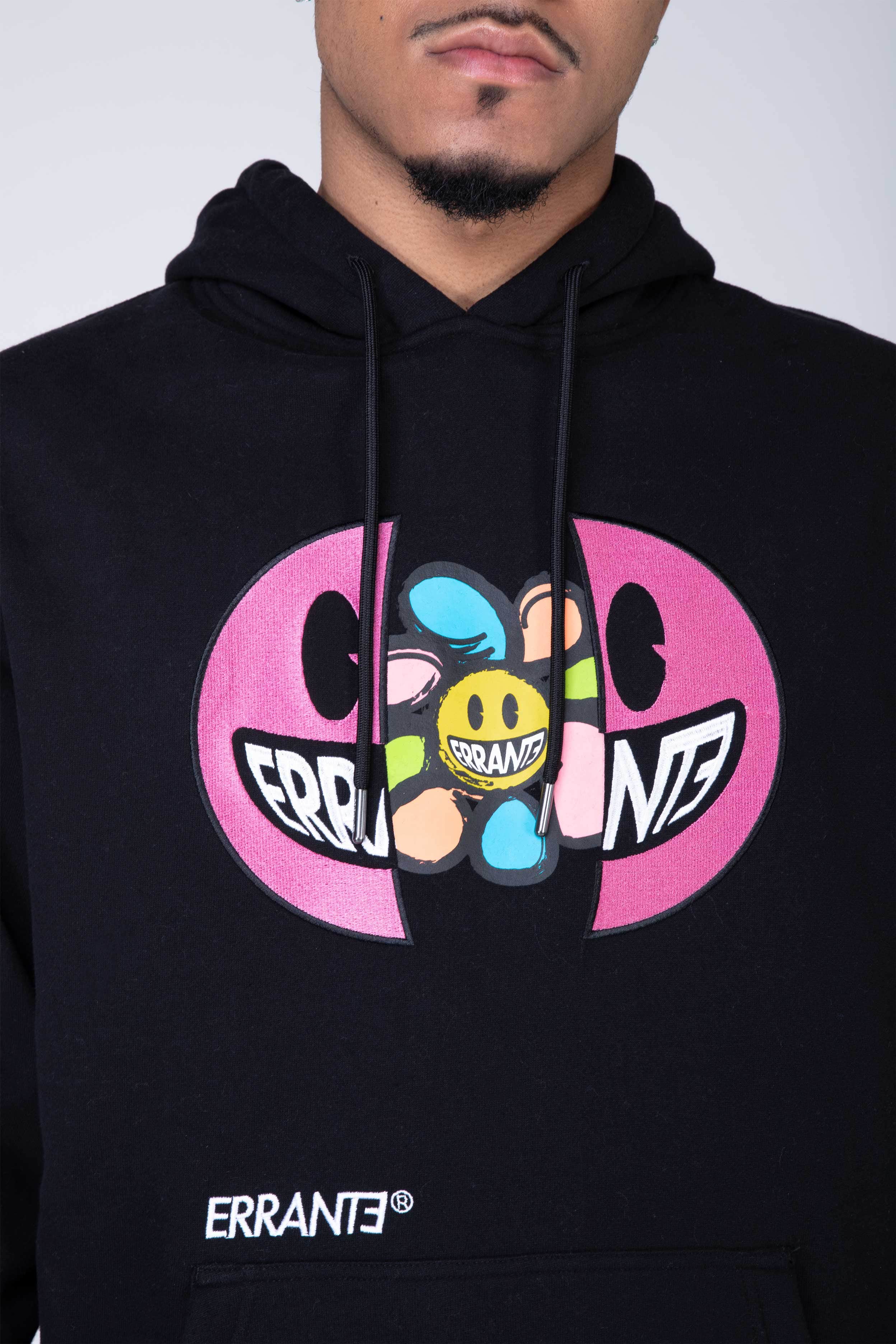 Poleron Hood Surprise Negro ERRANTE