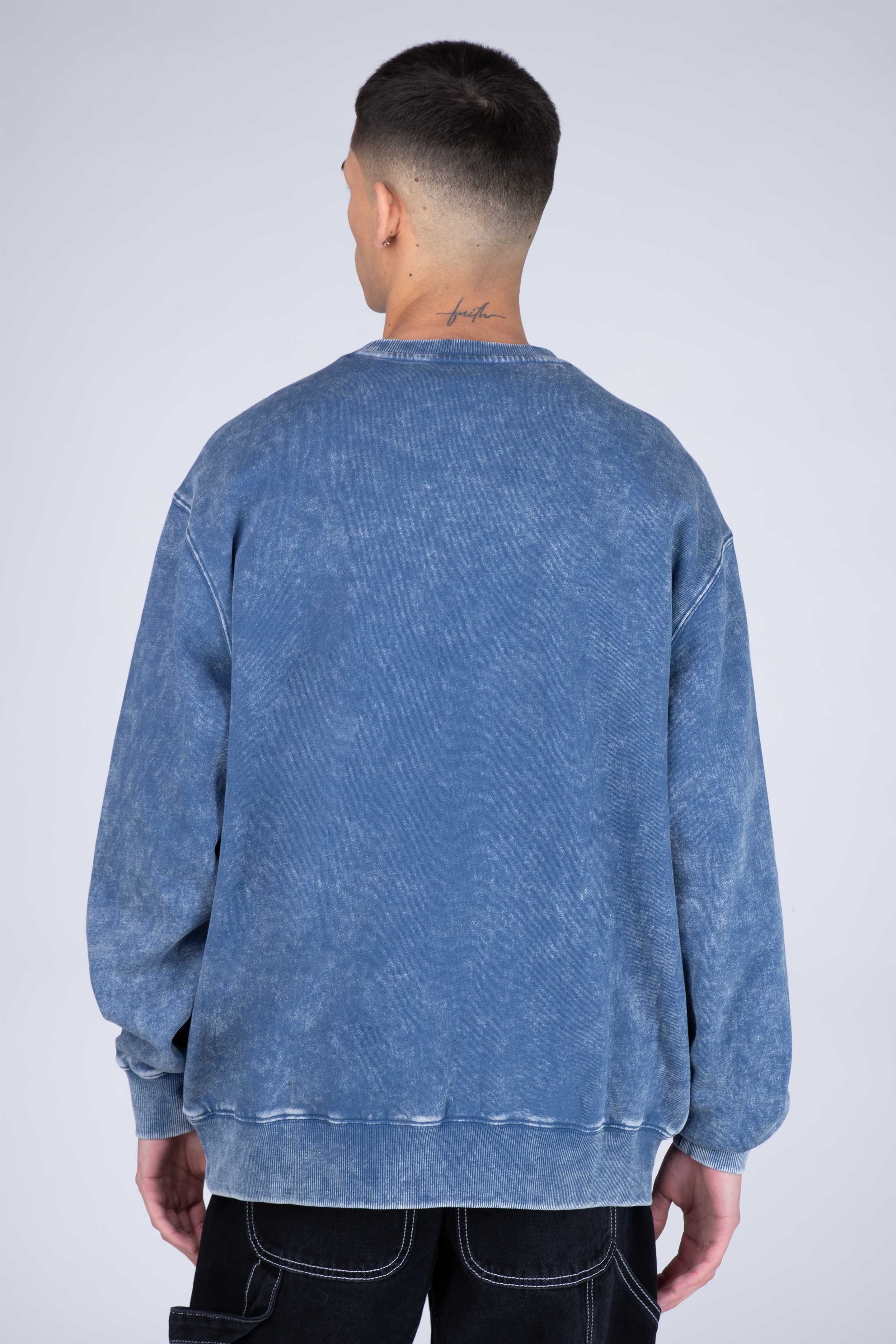 Poleron Crew Neck Eventually Azul ERRANTE