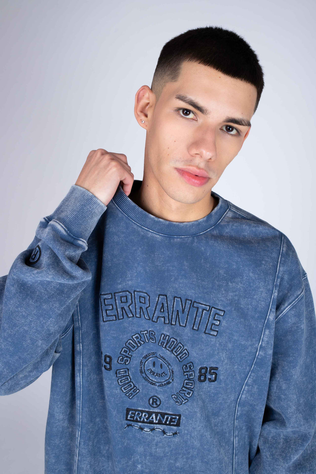 Poleron Crew Neck Eventually Azul ERRANTE