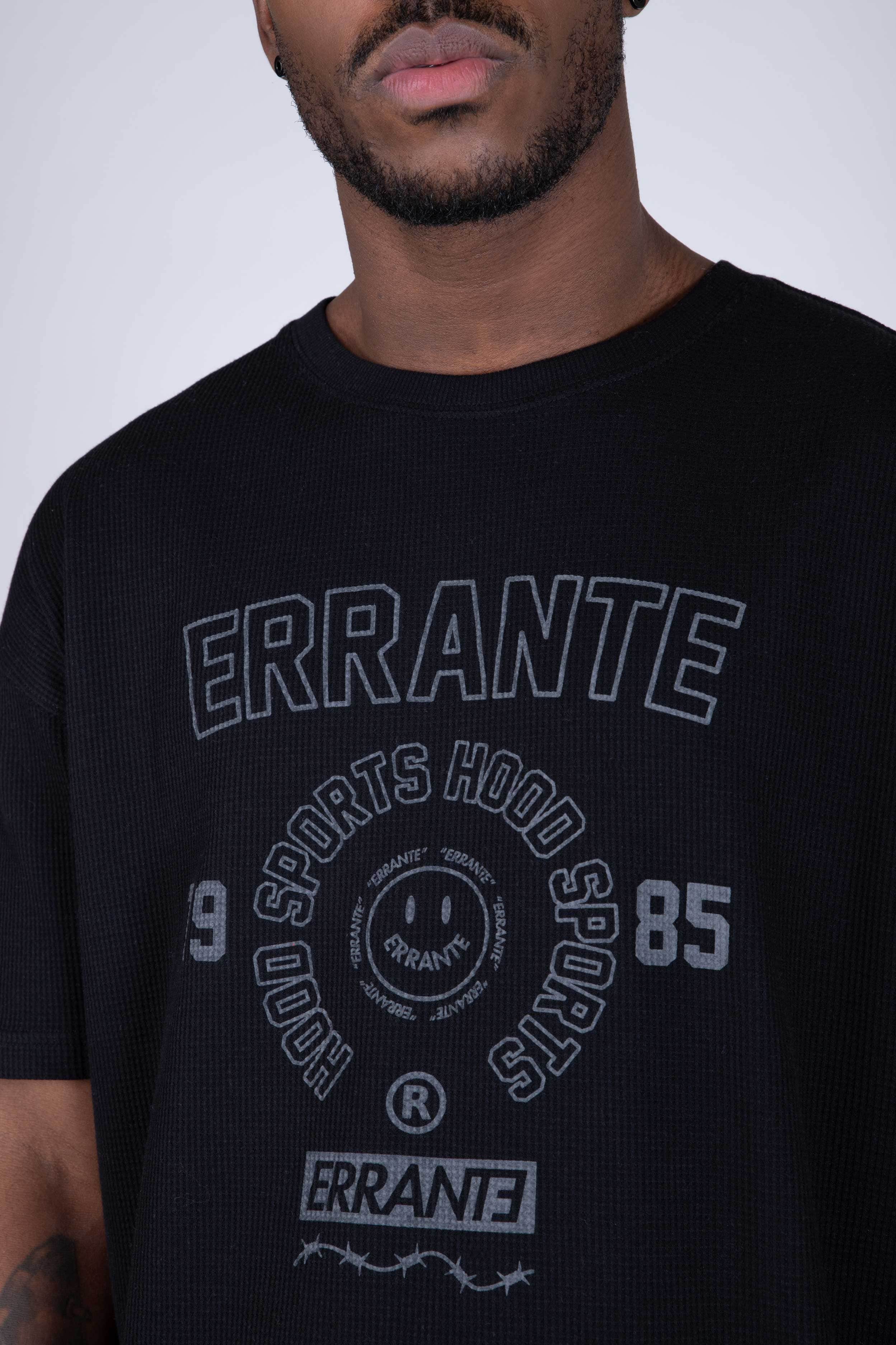 Polera M/C Eventually Negro ERRANTE