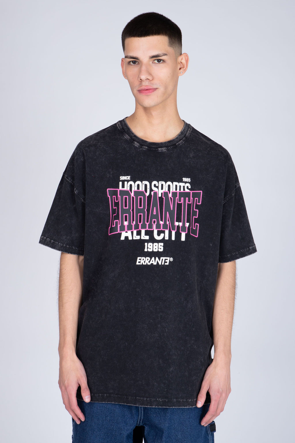 Polera Manga Corta Out Of Stock Gris ERRANTE