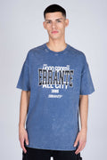 Polera Manga Corta Out Of Stock Azul ERRANTE