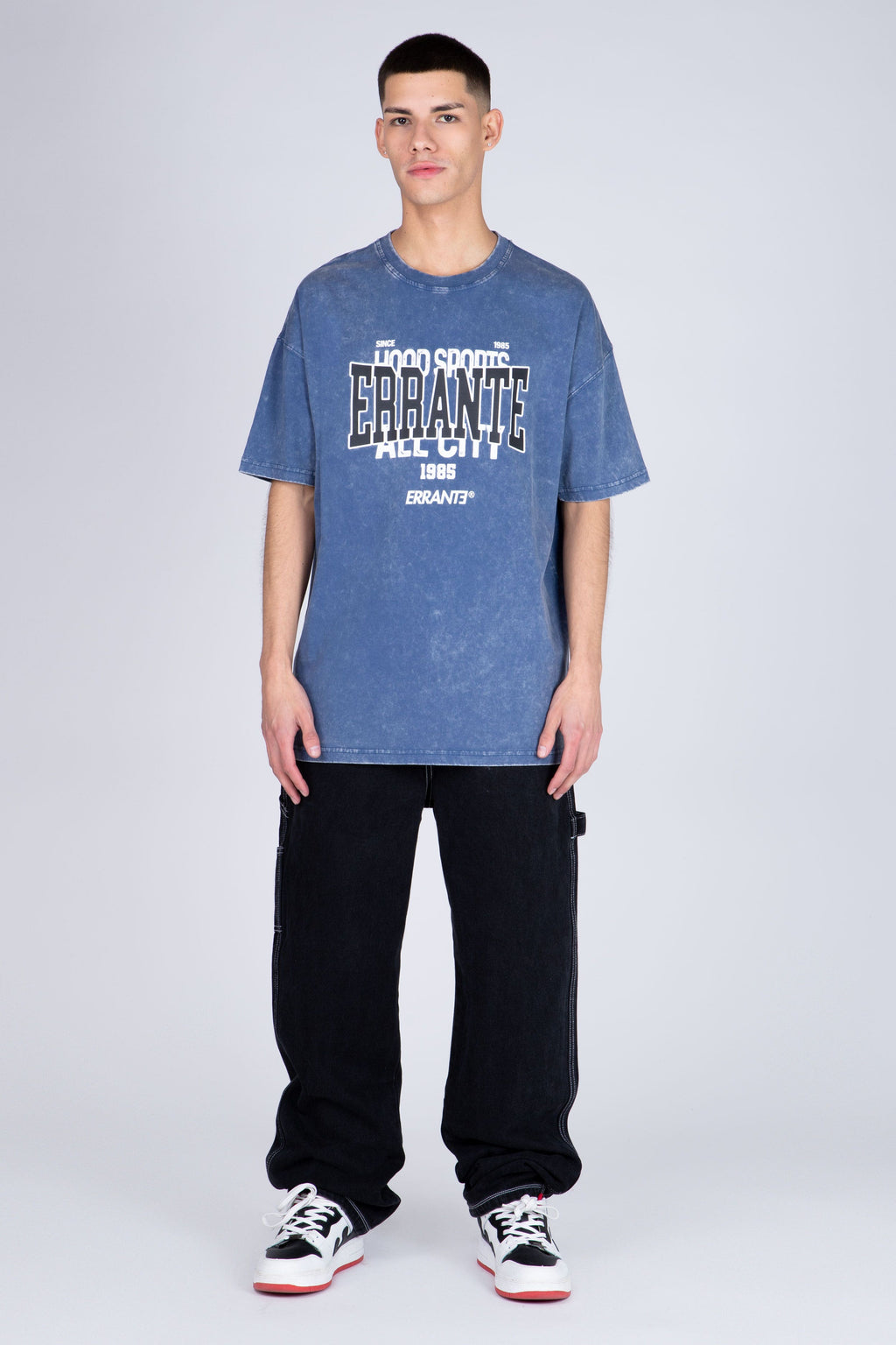 Polera Manga Corta Out Of Stock Azul ERRANTE